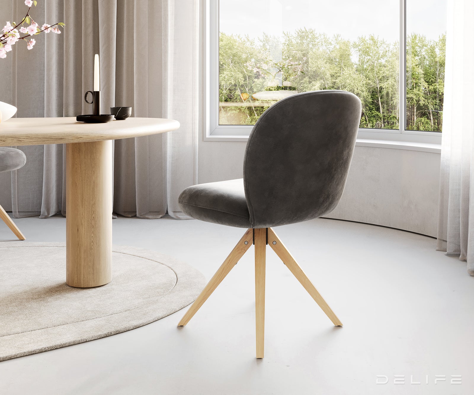 Blagovaonska stolica Nube, Materijal: Mikrofibra