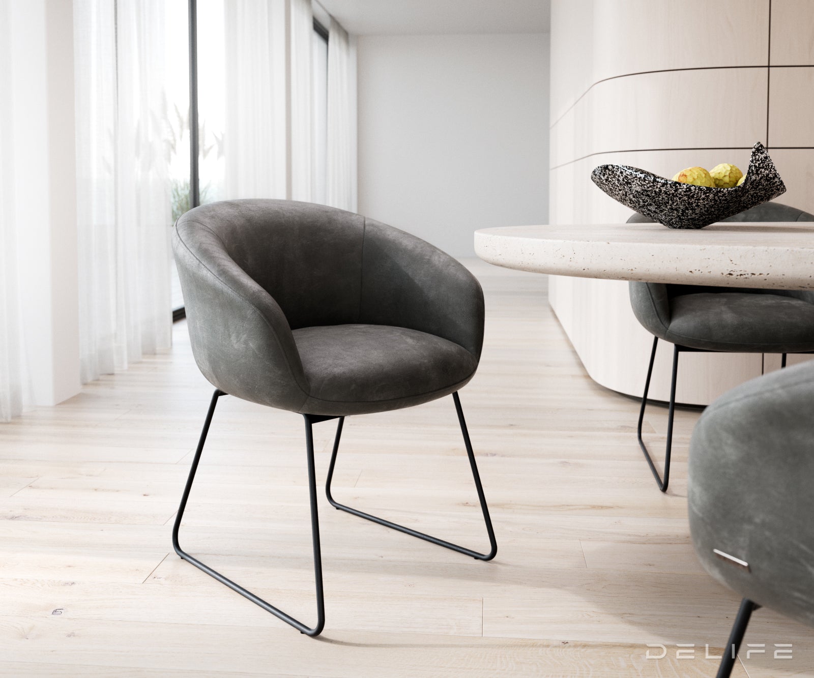 Blagovaonska stolica Vinka, Materijal: Mikrofibra