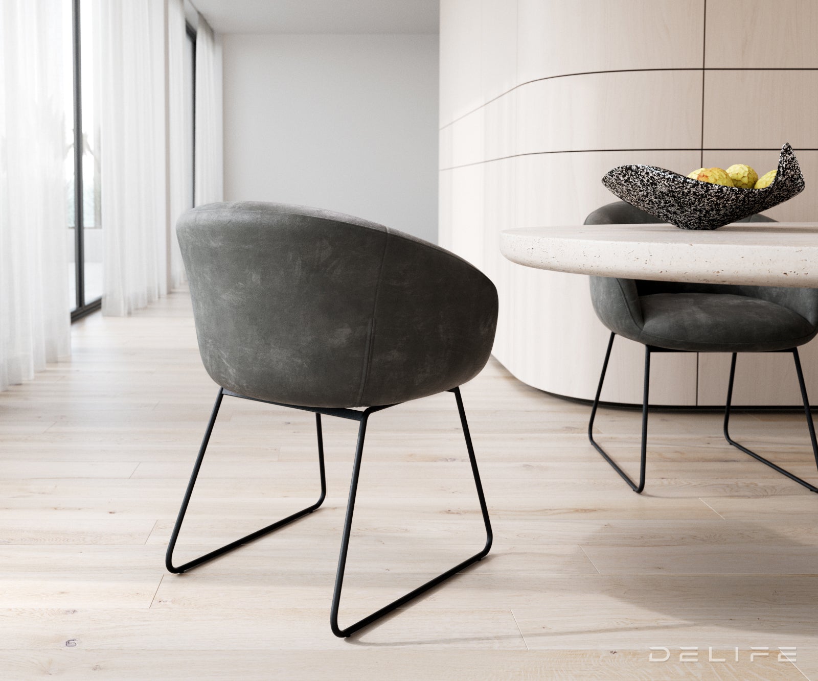 Blagovaonska stolica Vinka, Materijal: Mikrofibra