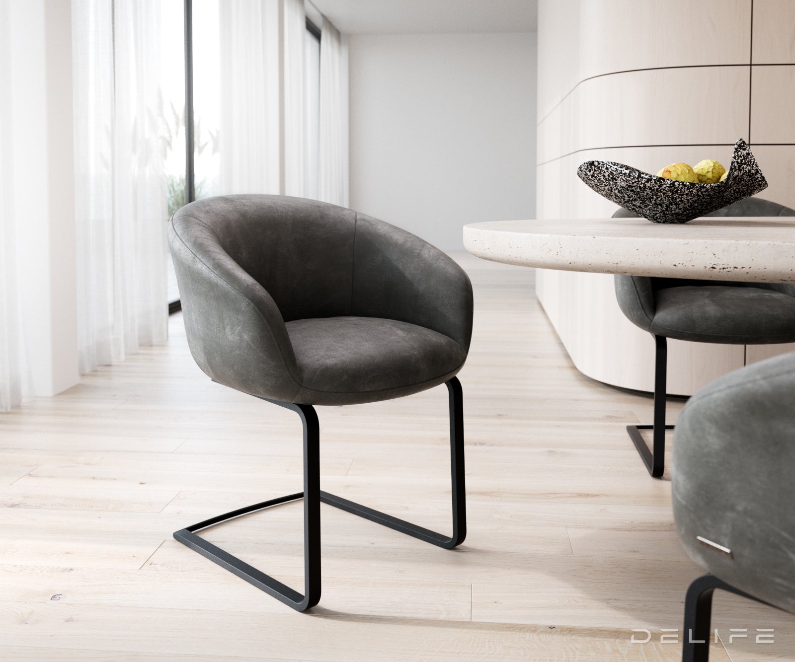 Blagovaonska stolica Vinka, Materijal: Mikrofibra