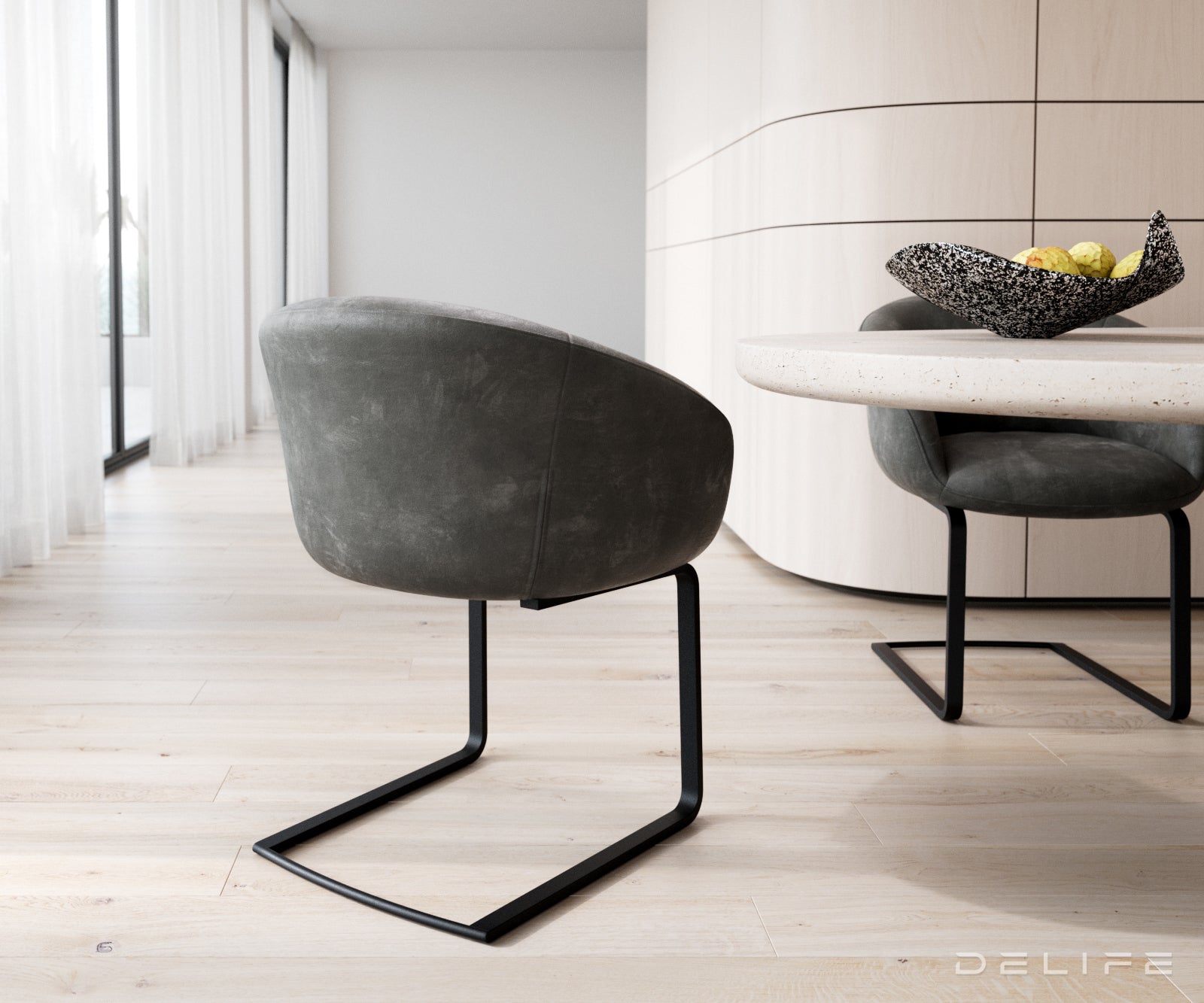 Blagovaonska stolica Vinka, Materijal: Mikrofibra