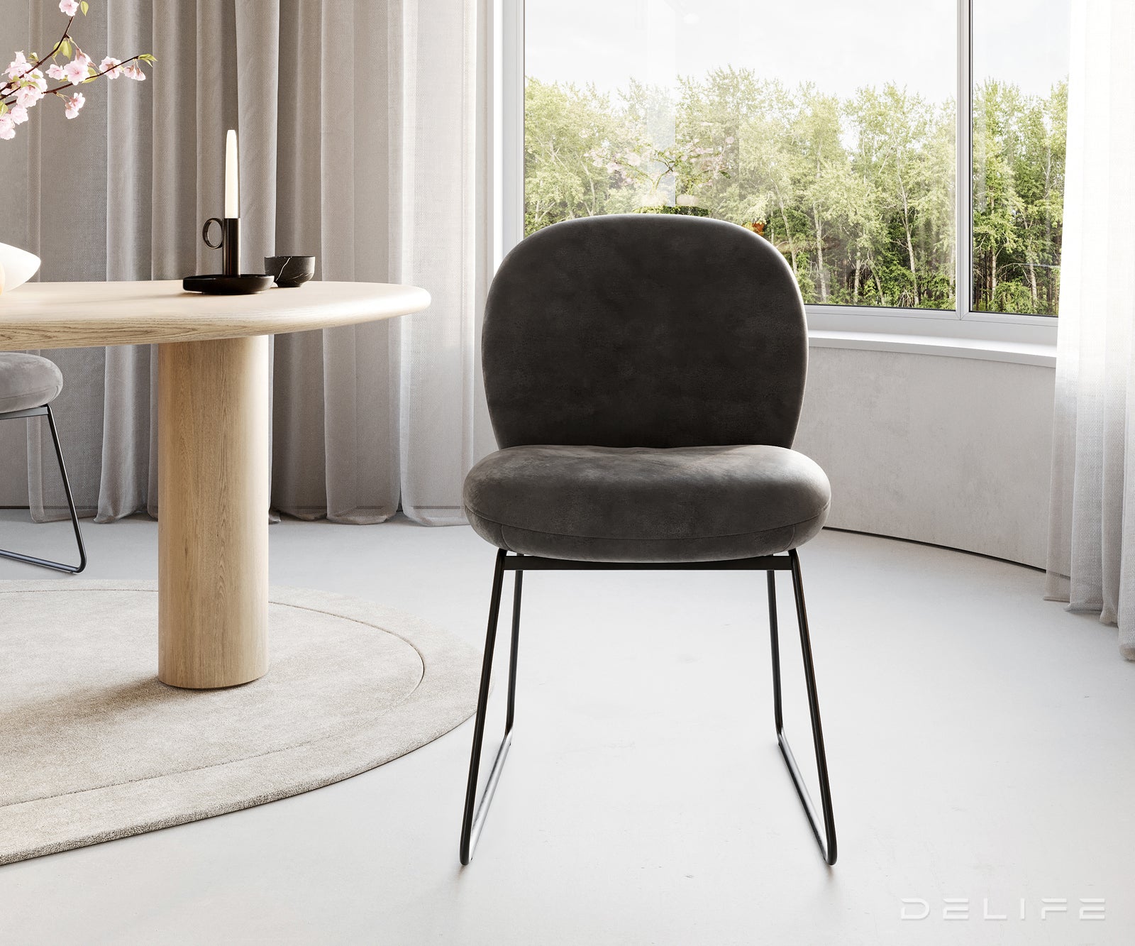 Blagovaonska stolica Nube, Materijal: Mikrofibra