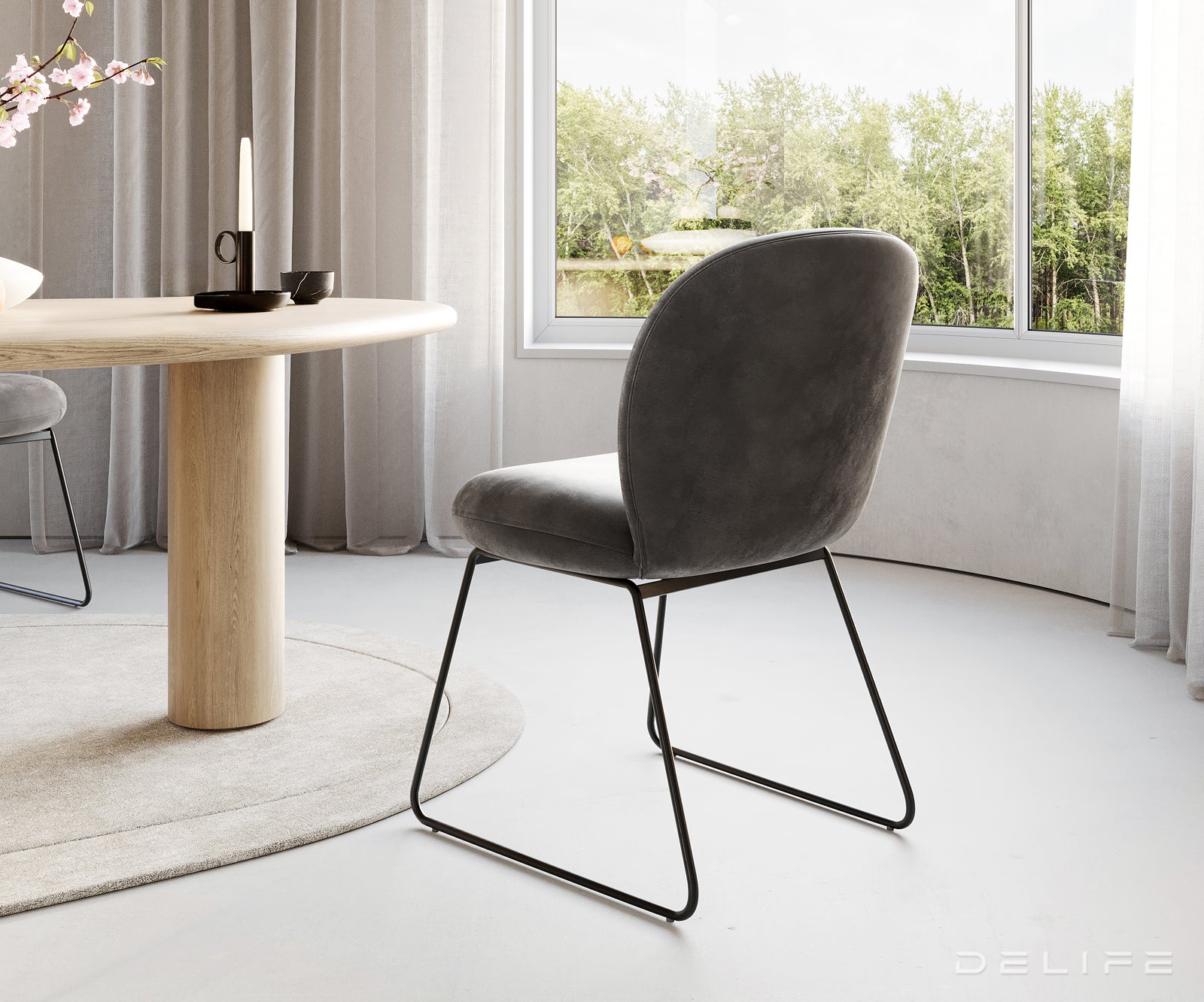 Blagovaonska stolica Nube, Materijal: Mikrofibra