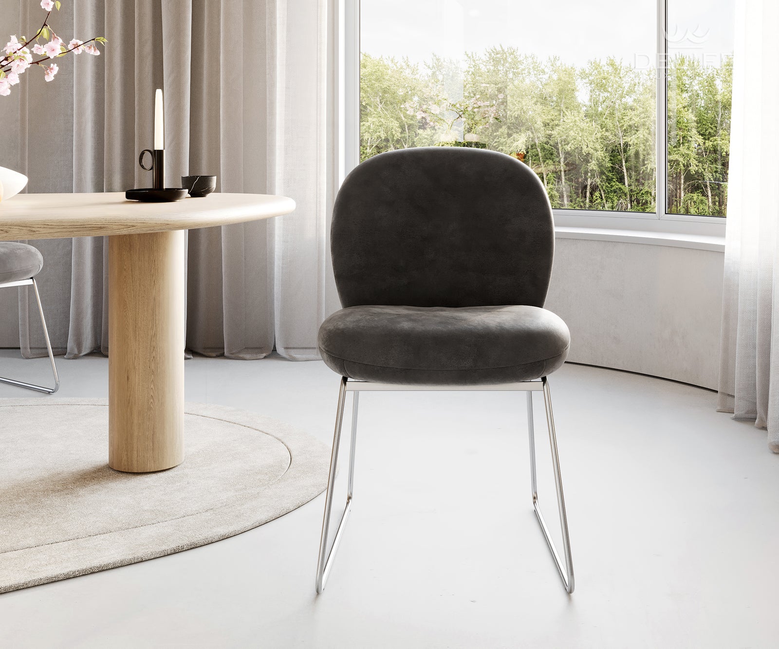 Blagovaonska stolica Nube, Materijal: Mikrofibra