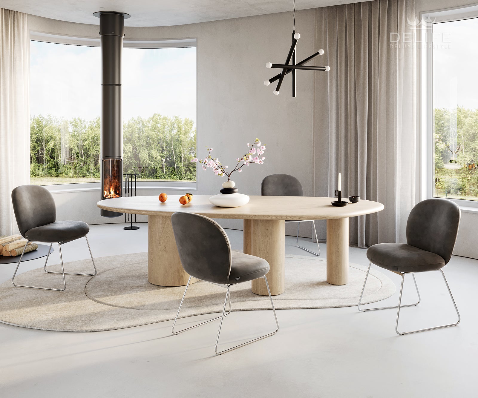 Blagovaonska stolica Nube, Materijal: Mikrofibra