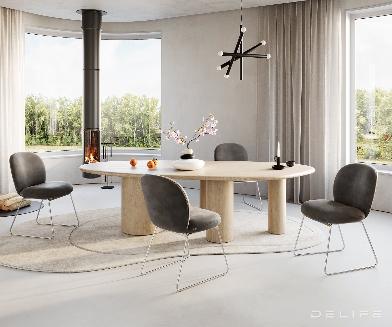 Blagovaonska stolica Nube, Materijal: Mikrofibra