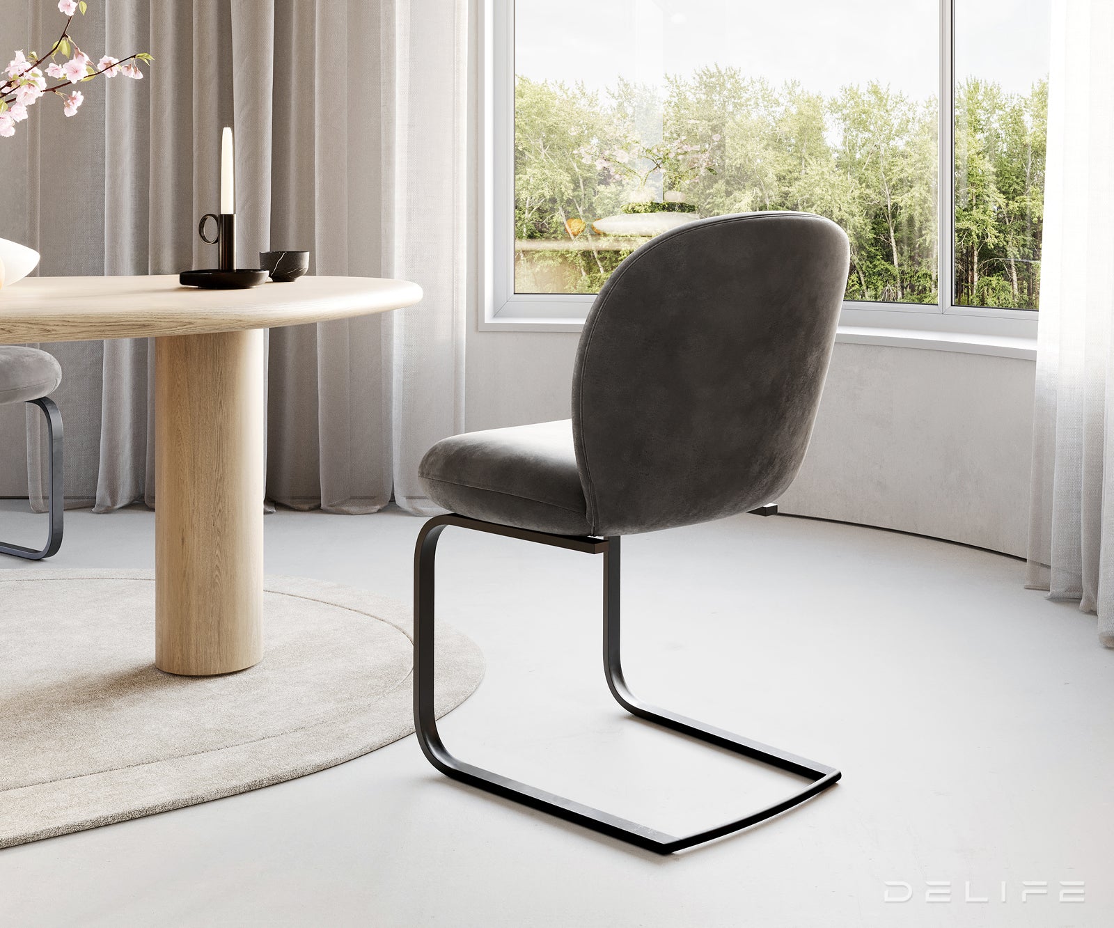 Blagovaonska stolica Nube, Materijal: Mikrofibra