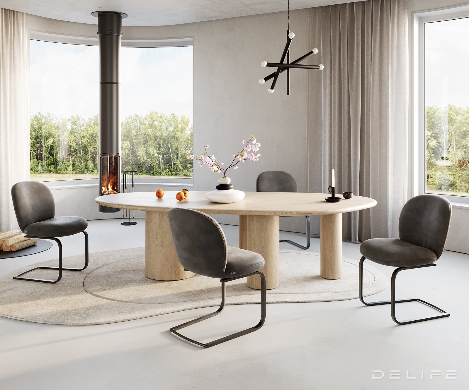 Blagovaonska stolica Nube, Materijal: Mikrofibra