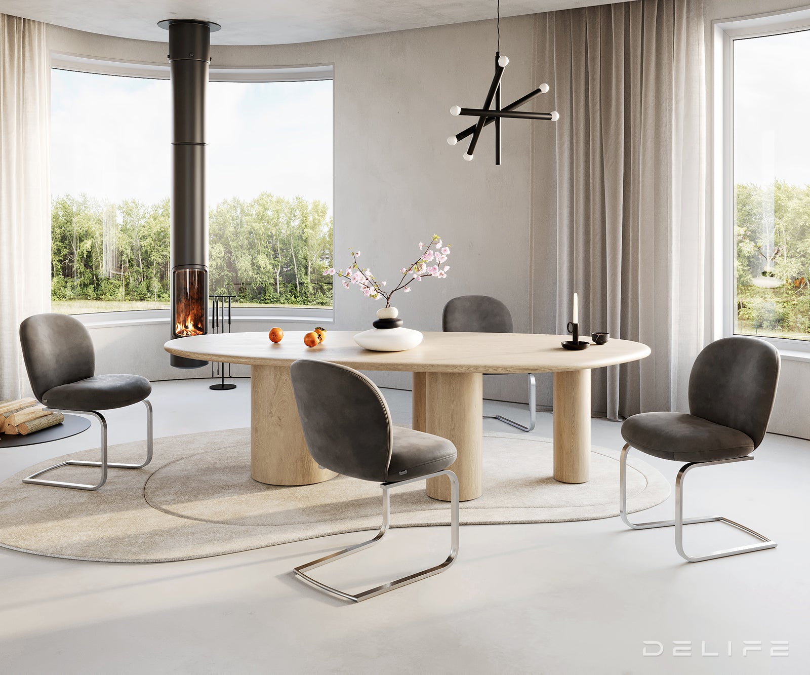 Blagovaonska stolica Nube, Materijal: Mikrofibra