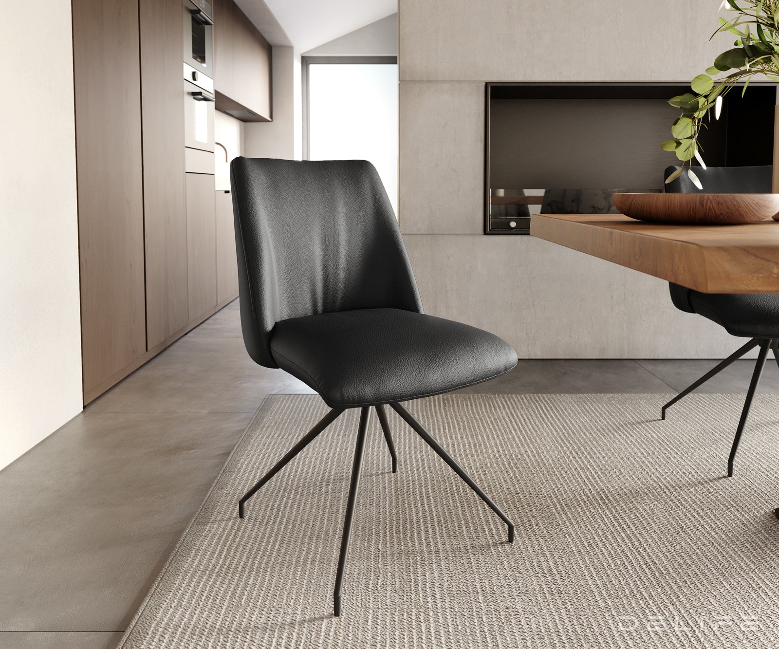 Blagovaonska stolica Elso, Materijal: koža