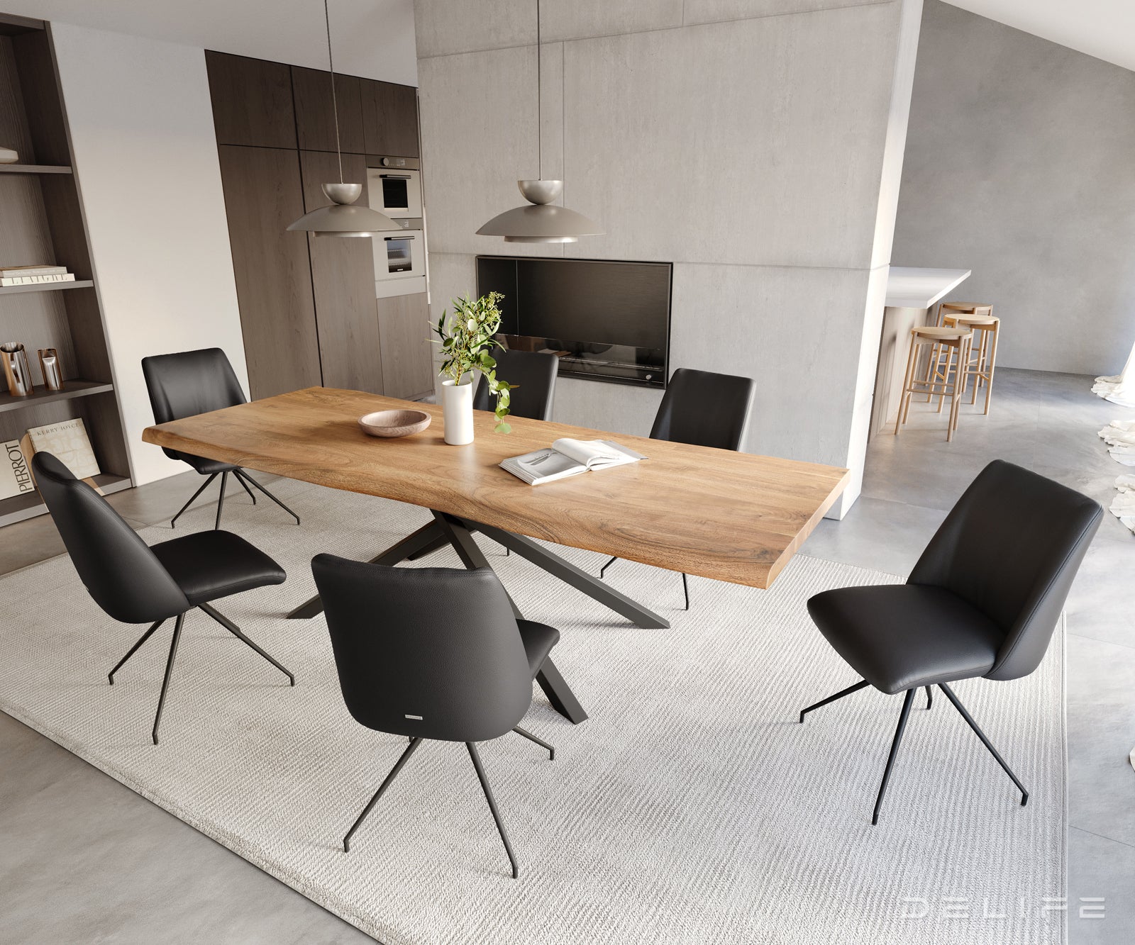 Blagovaonska stolica Elso, Materijal: koža