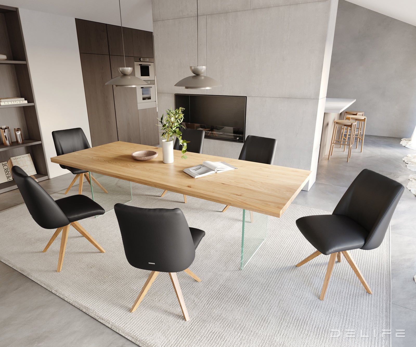 Blagovaonska stolica Elso, Materijal: koža