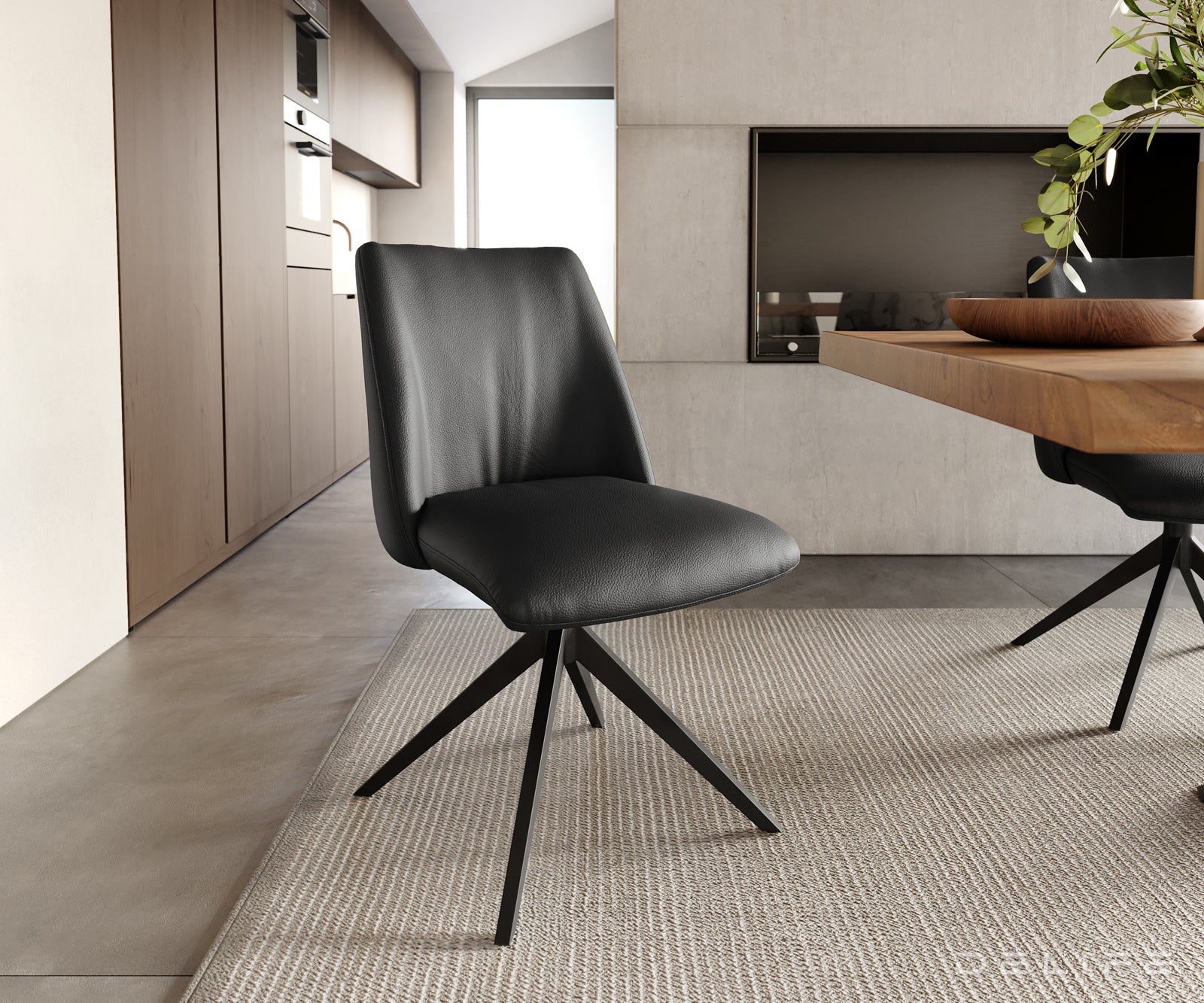 Blagovaonska stolica Elso, Materijal: koža