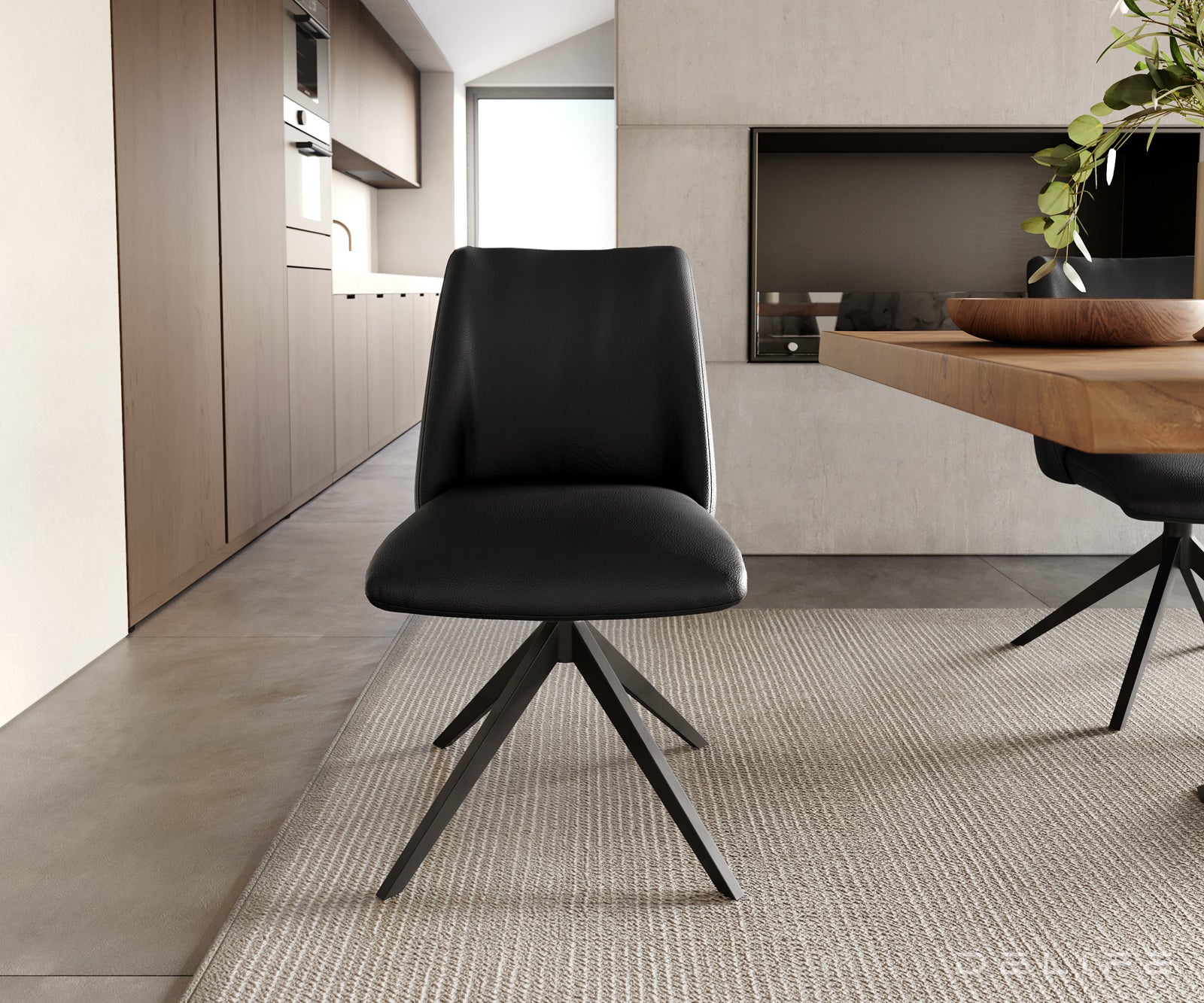 Blagovaonska stolica Elso, Materijal: koža