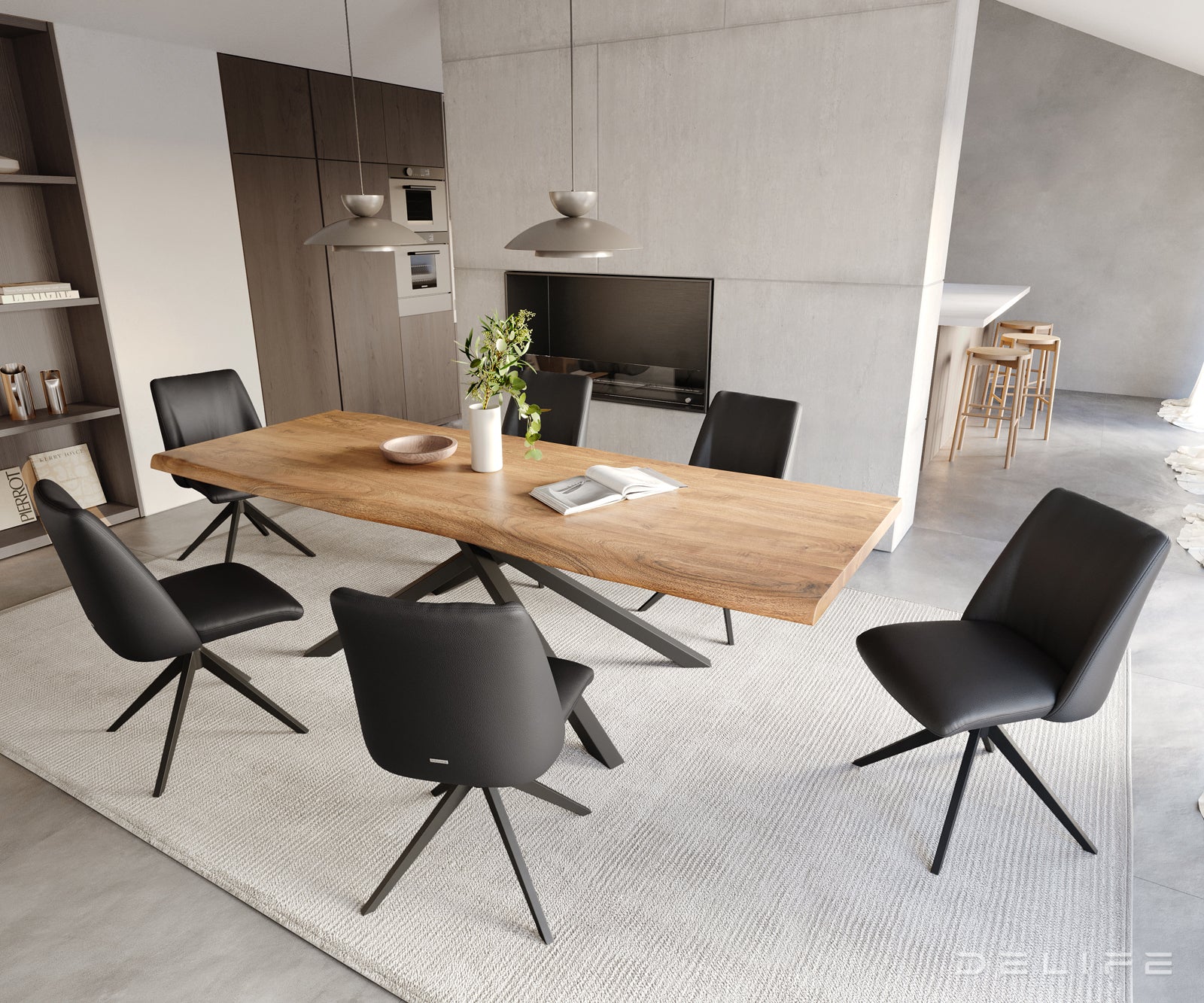 Blagovaonska stolica Elso, Materijal: koža