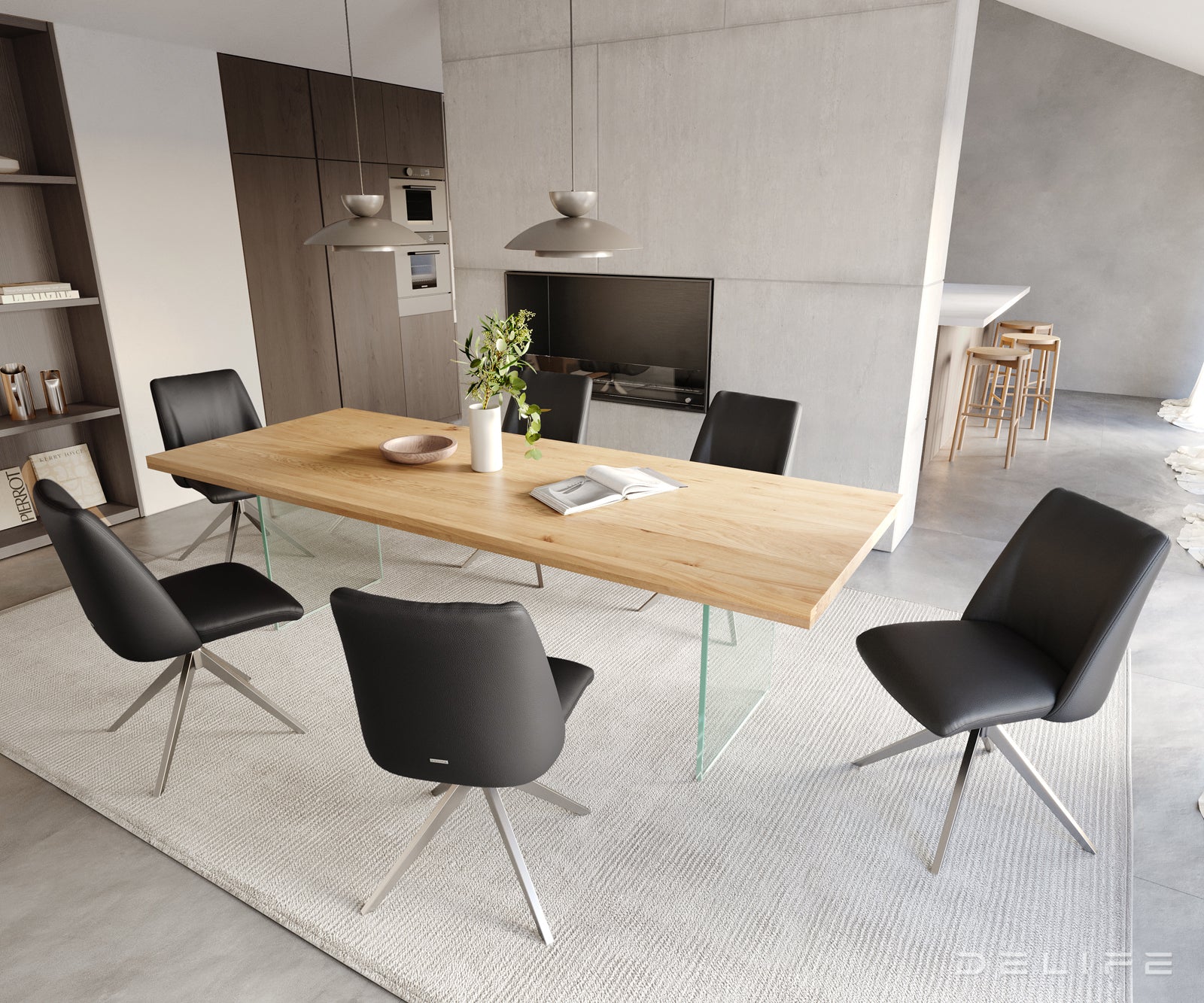 Blagovaonska stolica Elso, Materijal: koža