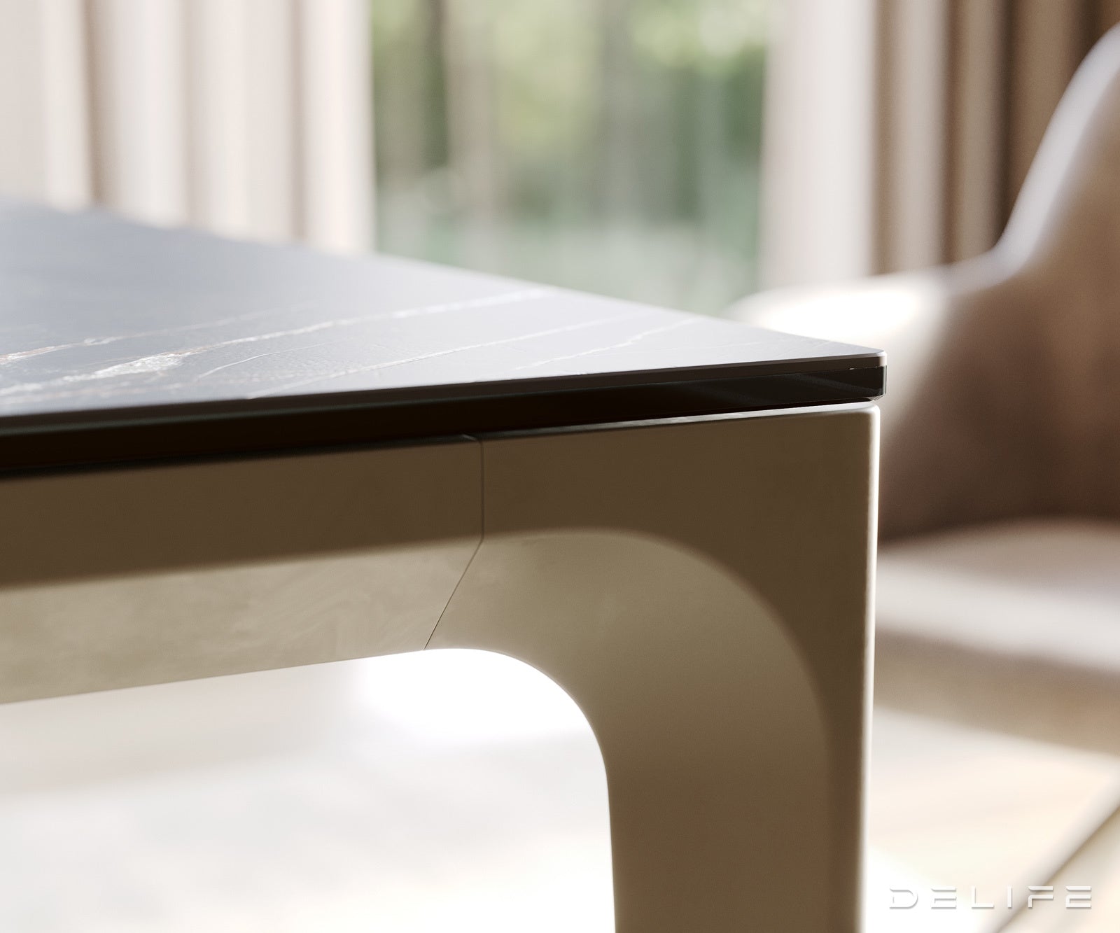 Blagovaonski stol Escina 200x100cm, Materijal: Keramika Laminam