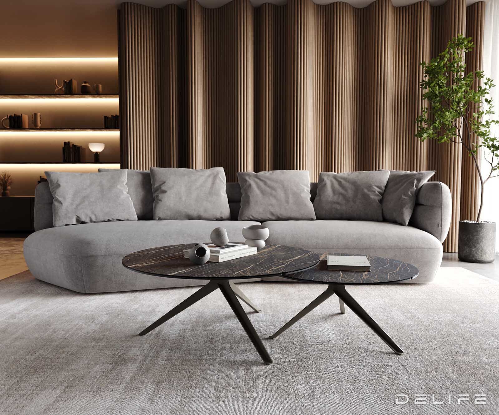 Klub stolić Delron 90x90cm, Materijal: Keramika