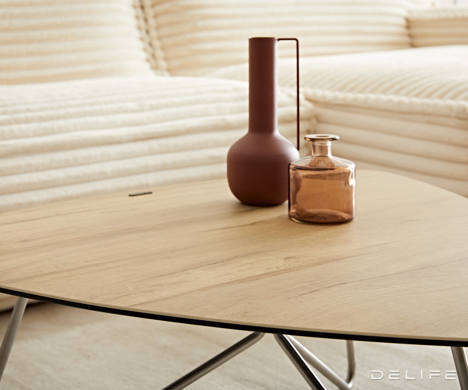 Klub stolić Ekrem 88x85cm, Materijal: Keramika Laminam Sabbia