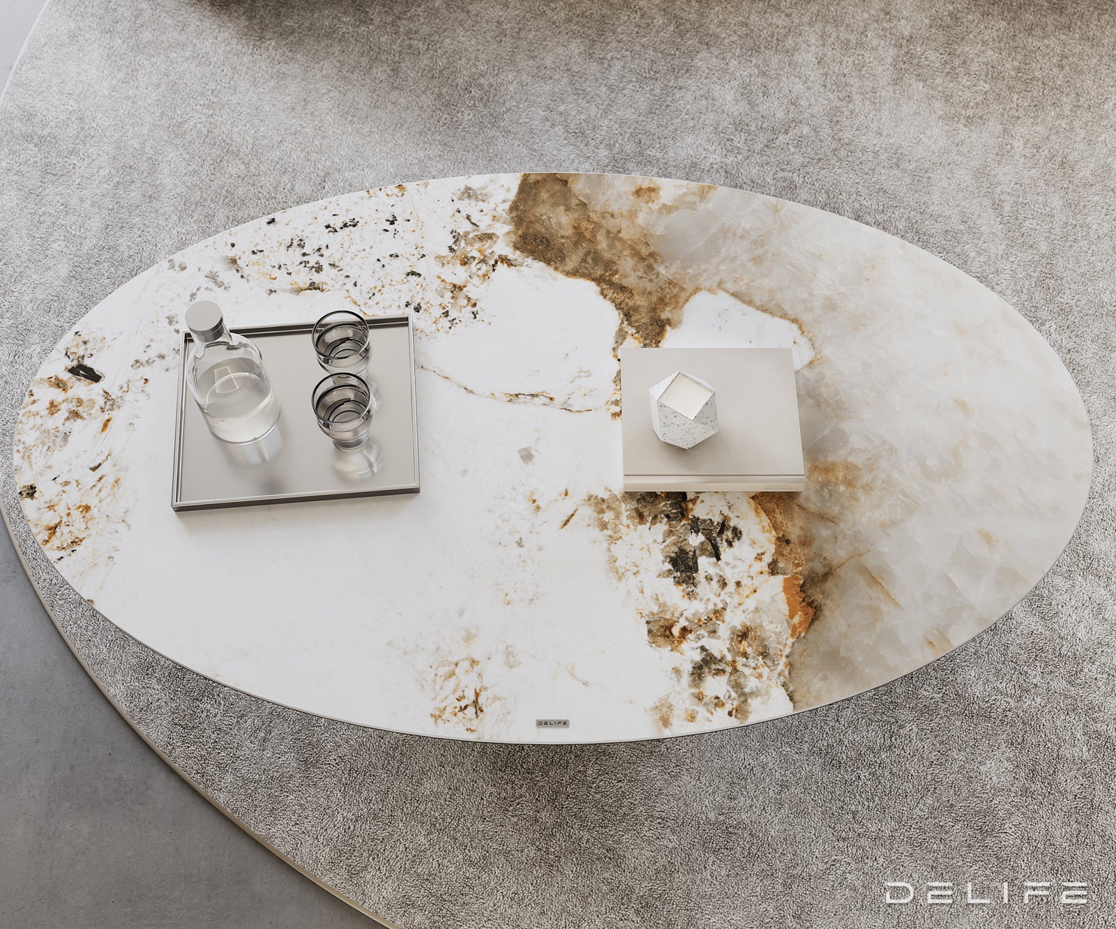 Klub stolić Casilda 150x90cm, Materijal: Keramika Laminam