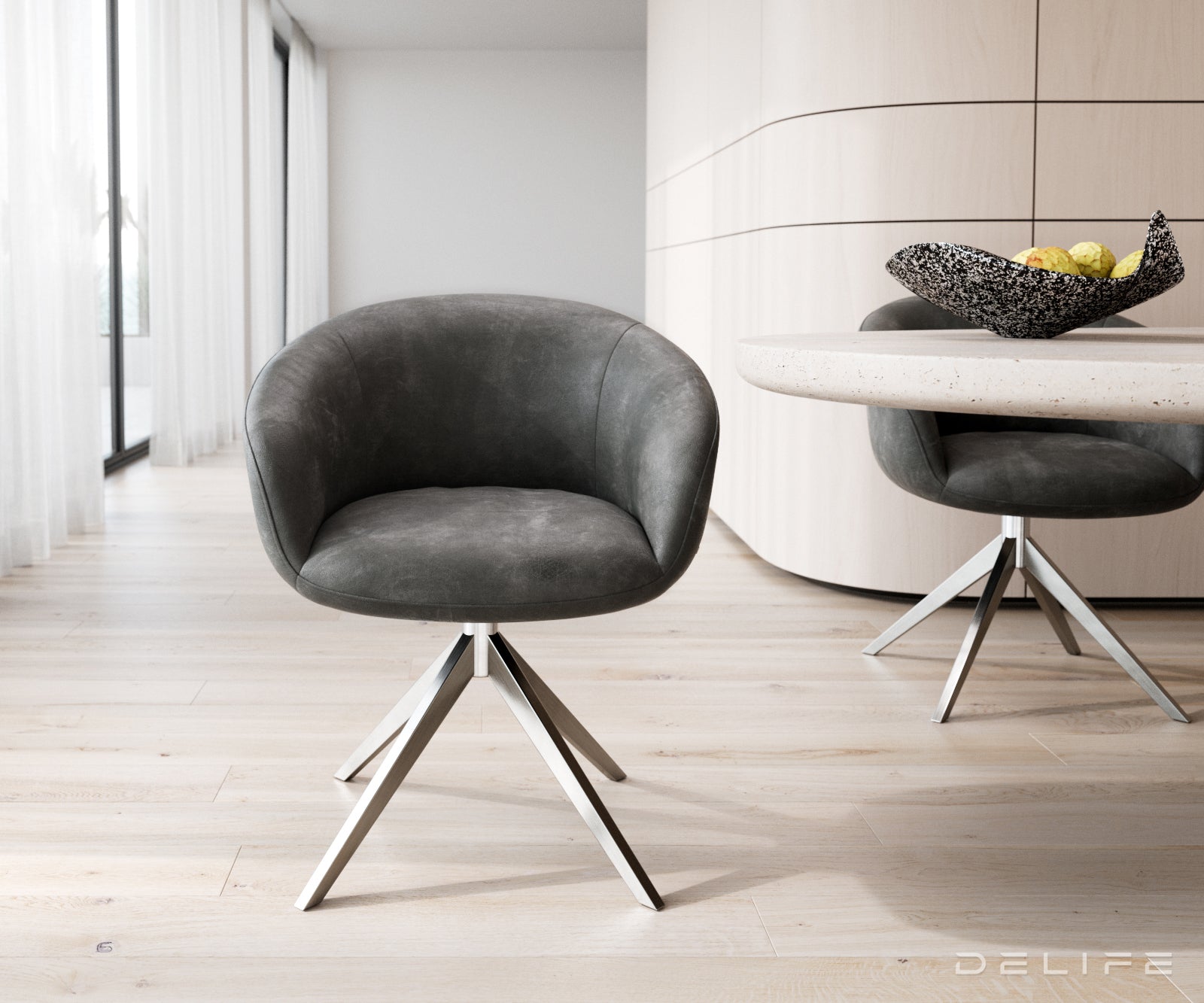 Blagovaonska stolica Vinka, Materijal: Mikrofibra