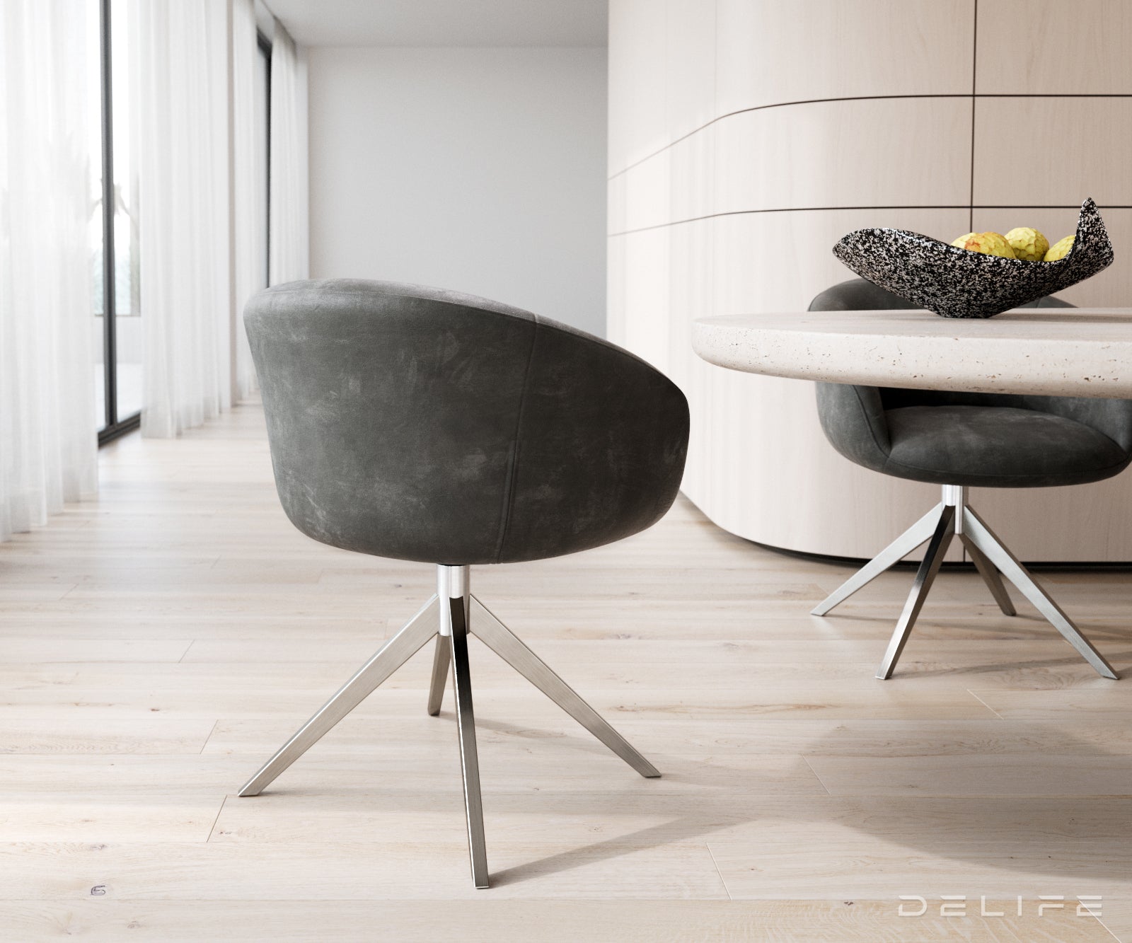 Blagovaonska stolica Vinka, Materijal: Mikrofibra