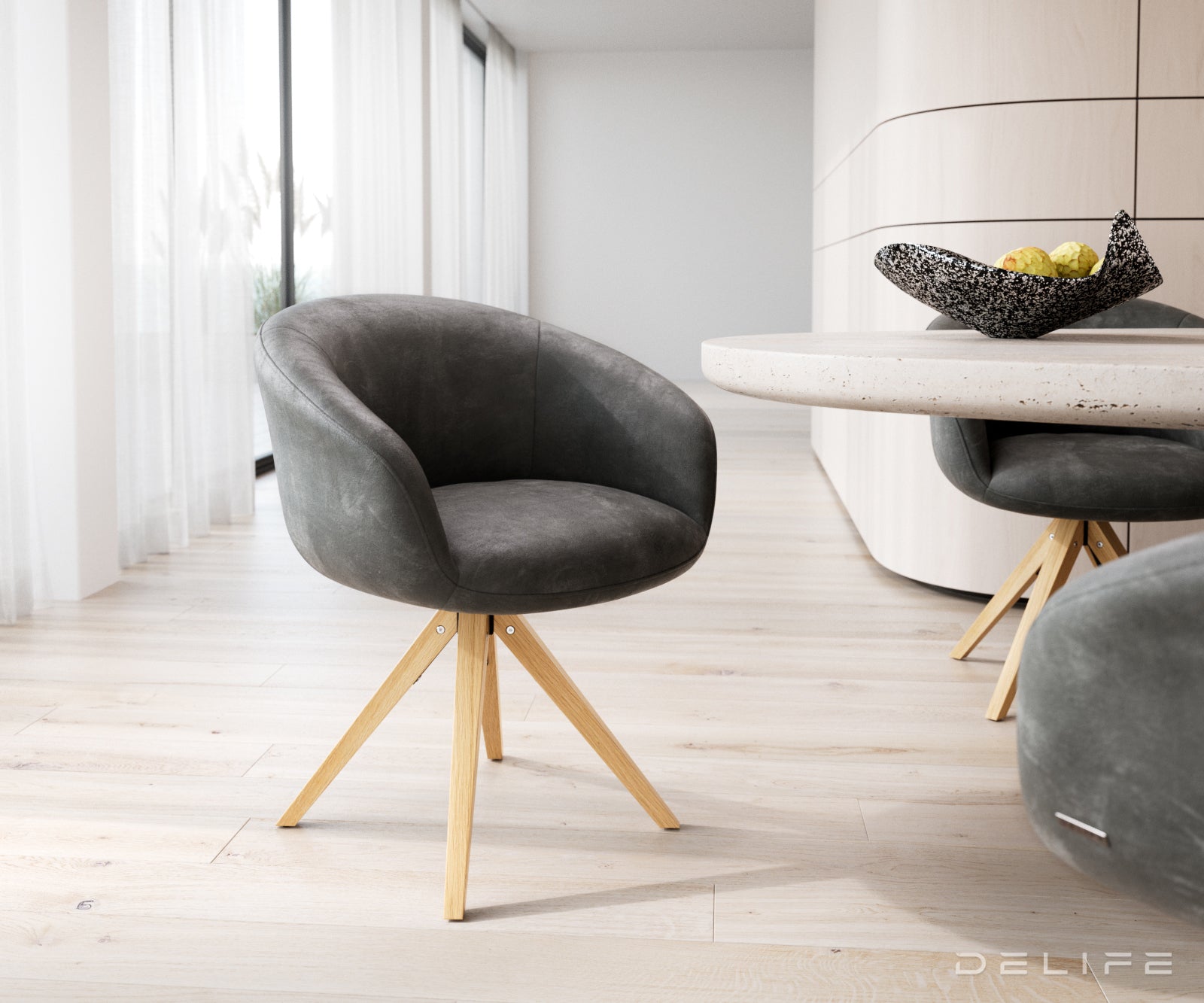 Blagovaonska stolica Vinka, Materijal: Mikrofibra