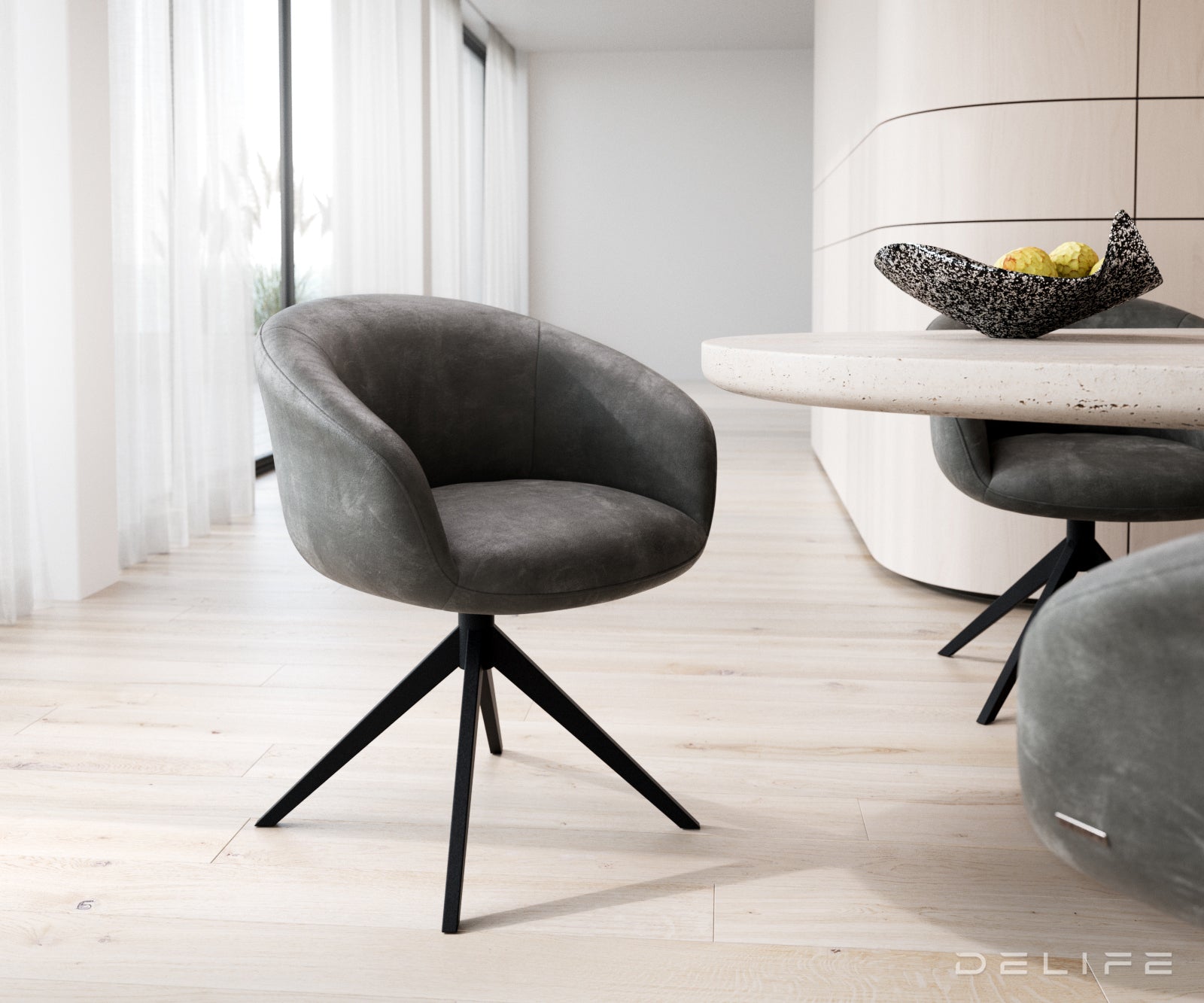 Blagovaonska stolica Vinka, Materijal: Mikrofibra