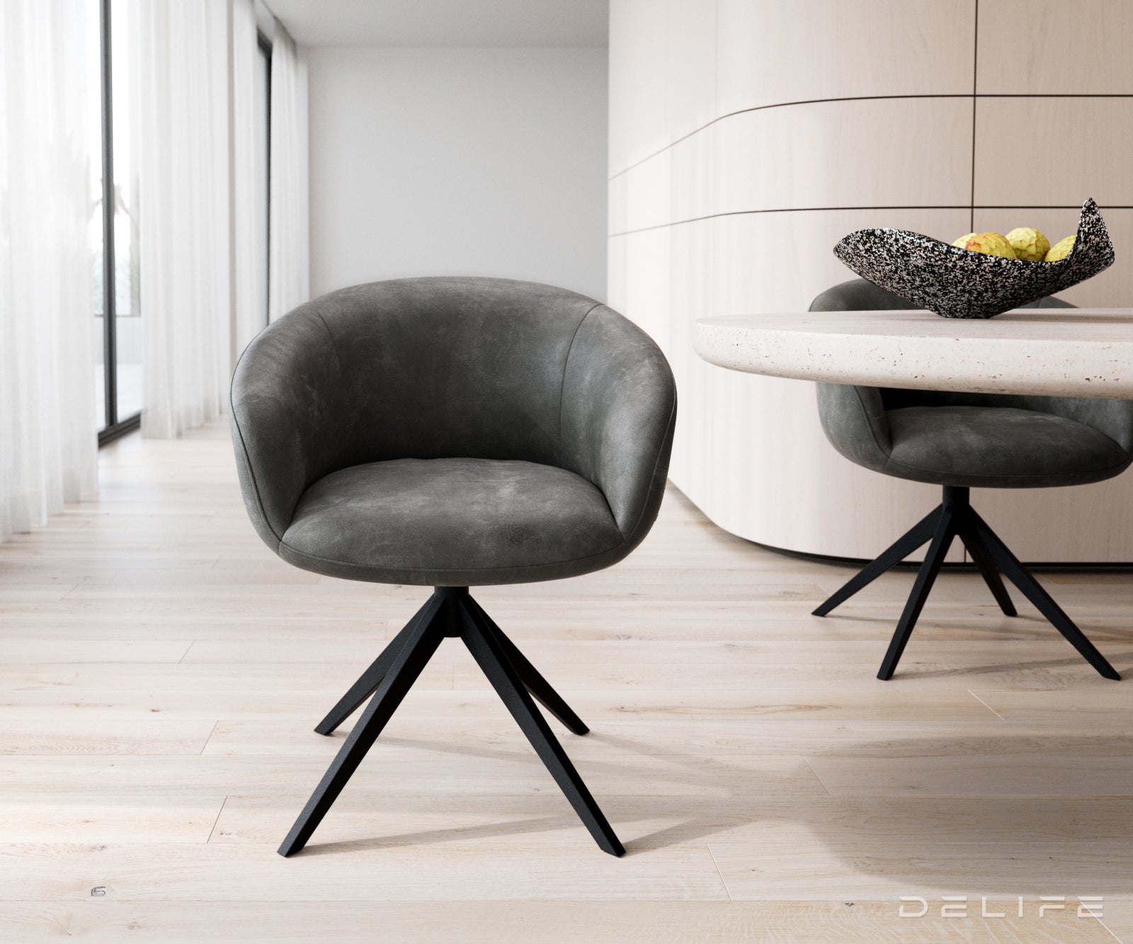 Blagovaonska stolica Vinka, Materijal: Mikrofibra