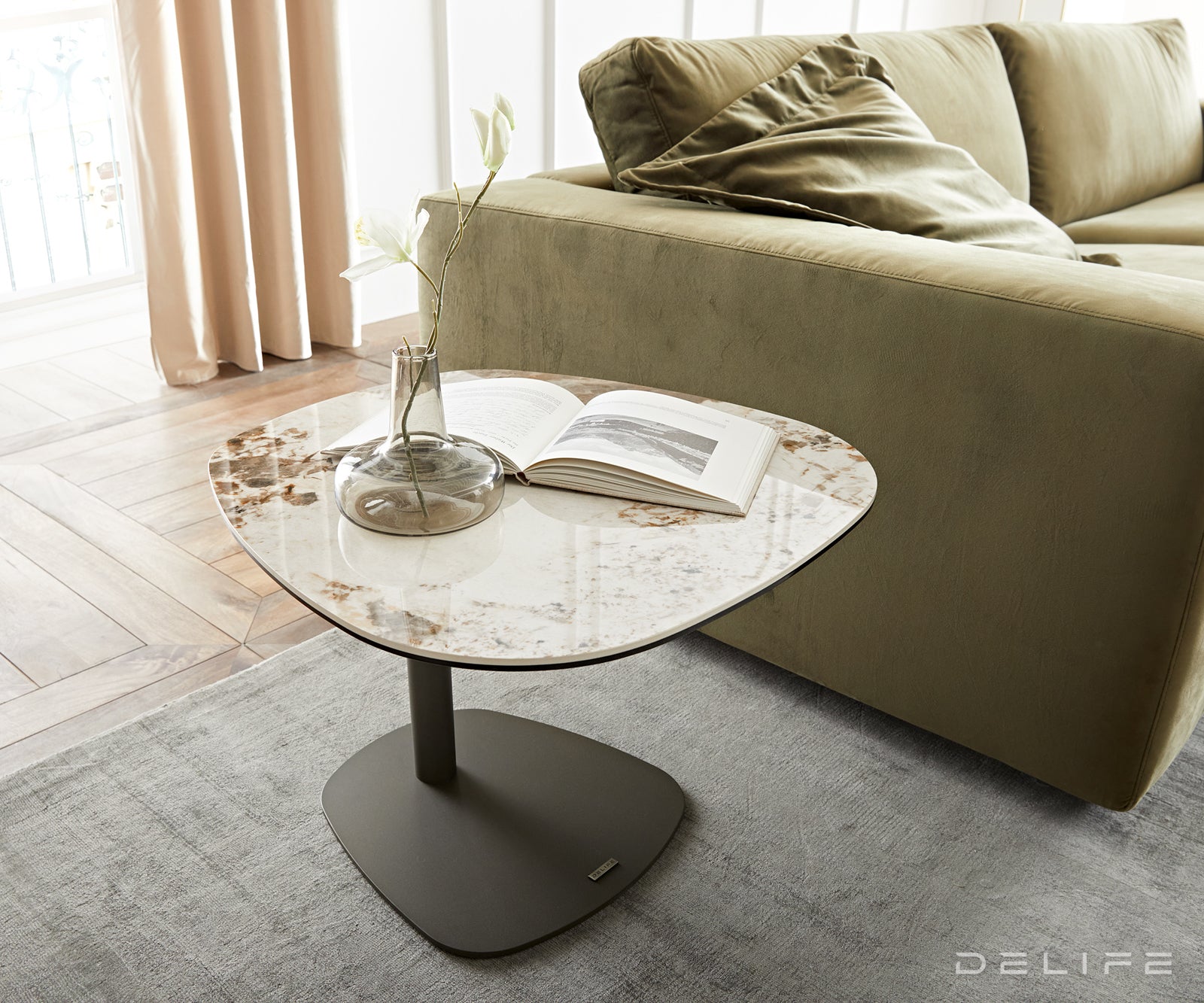 Pomoćni stolić Elenya 60x60cm, Materijal: keramika