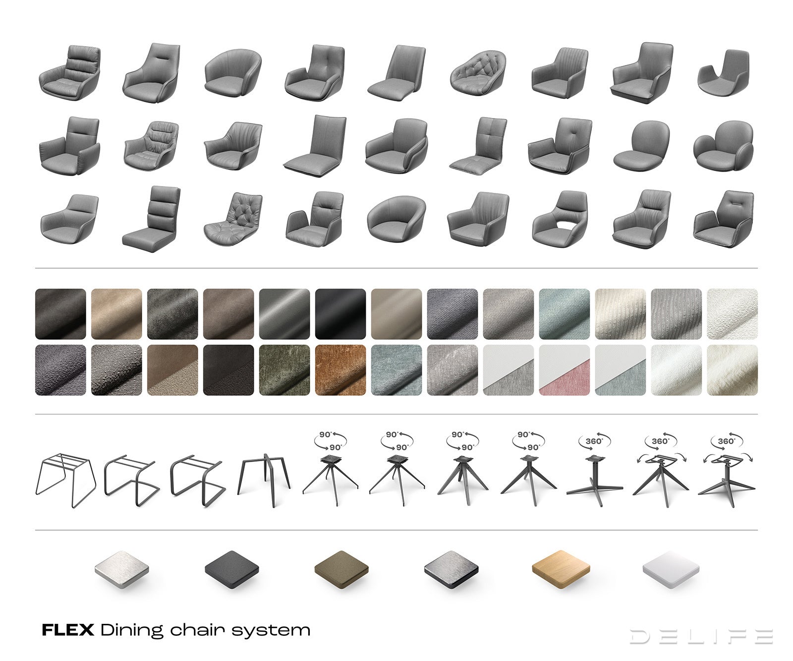 Blagovaonska stolica Heira S Rukonaslonom, Materijal: Boucle