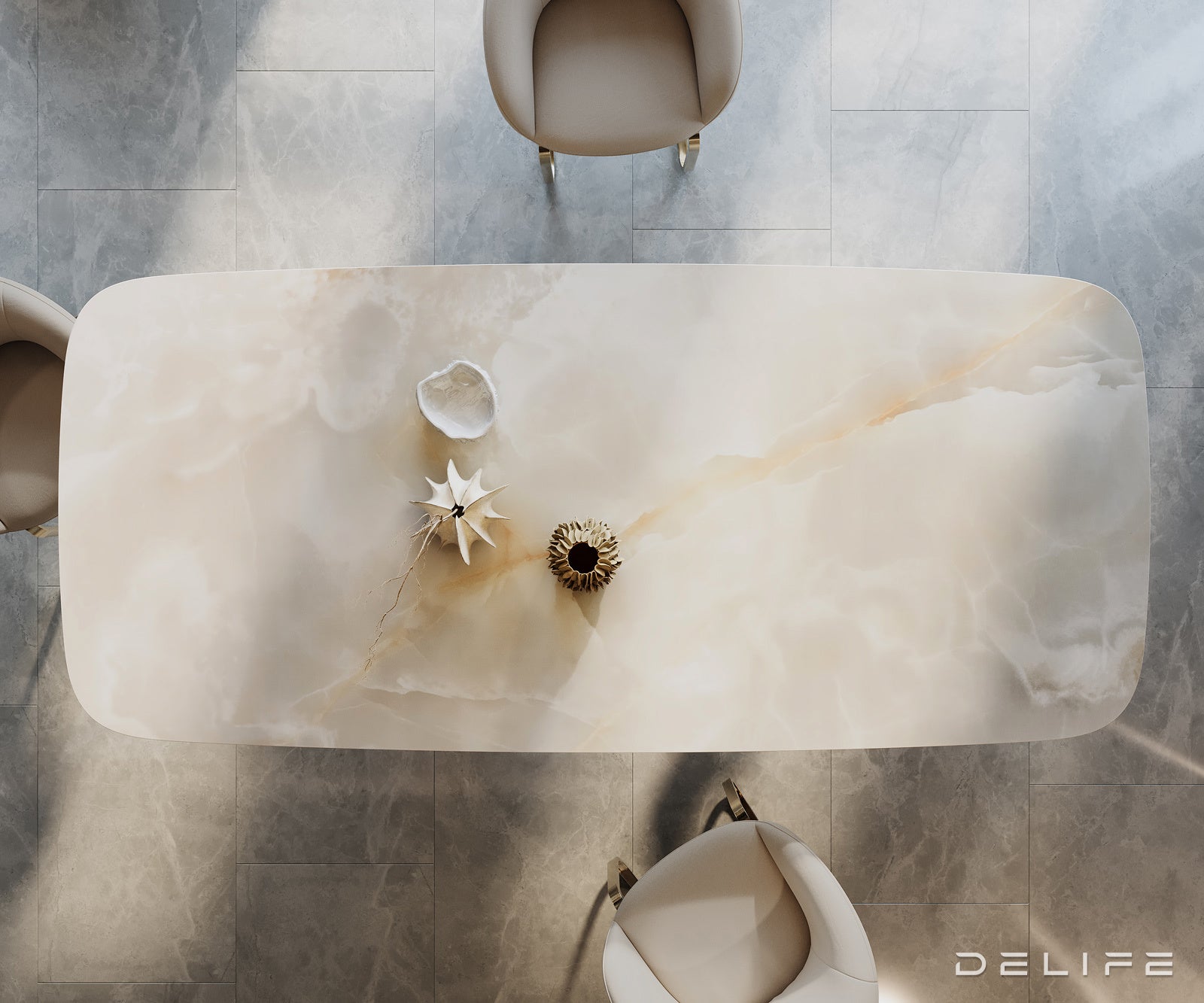 Blagovaonski stol Edge 270x120cm, Materijal: Keramika na staklu