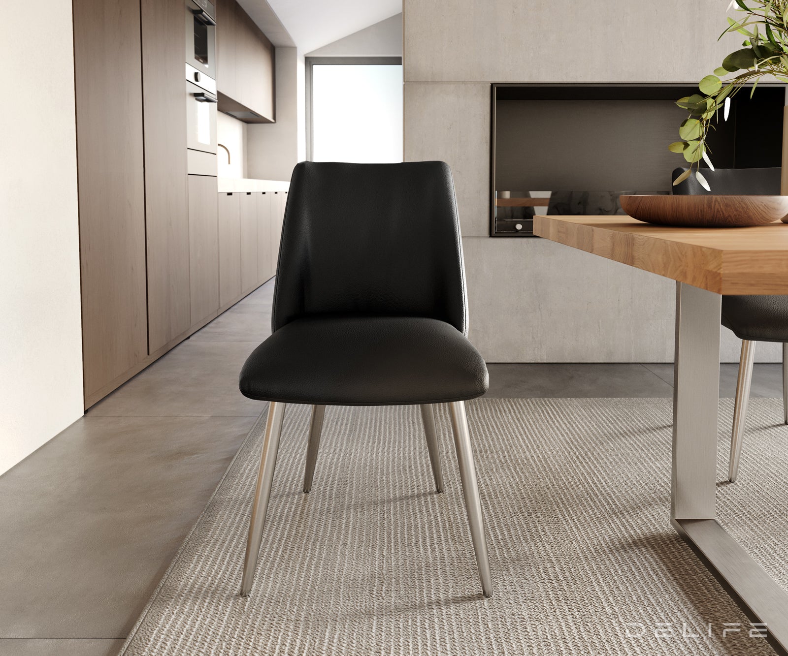 Blagovaonska stolica Elso, Materijal: koža