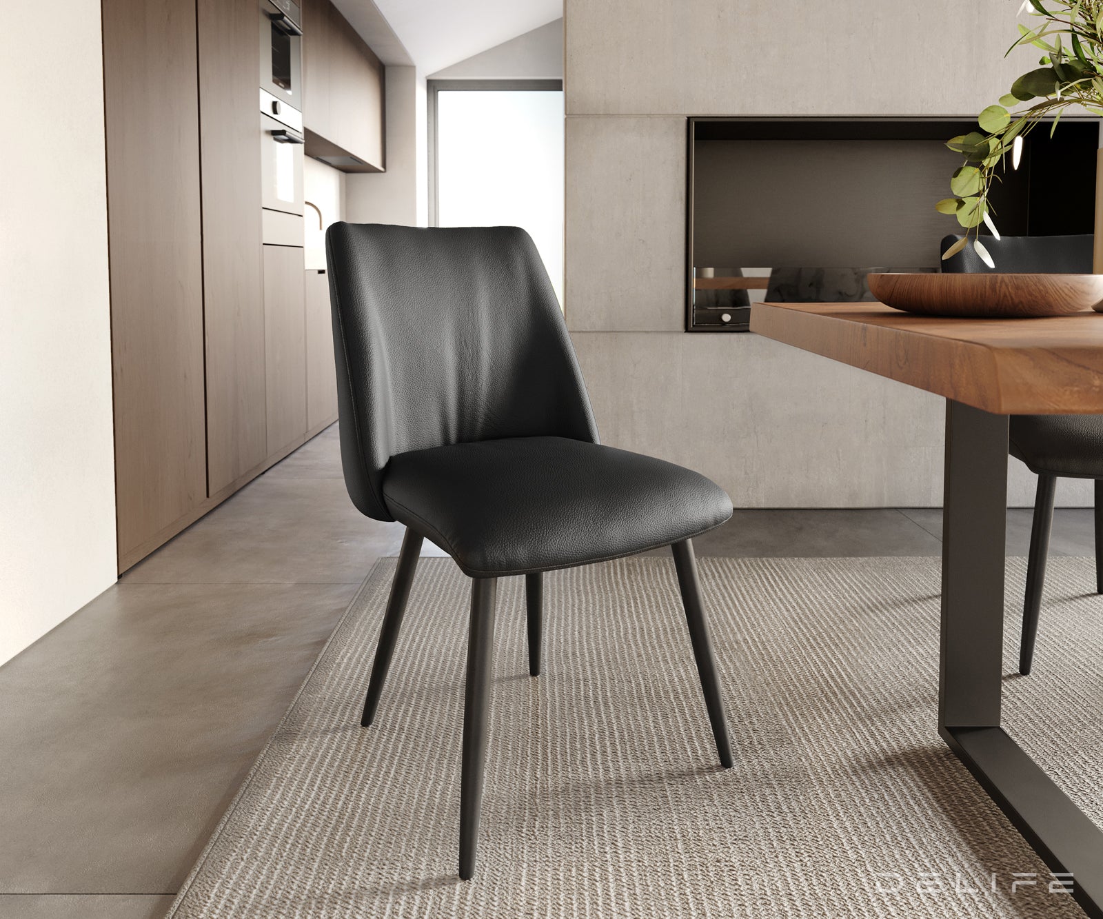 Blagovaonska stolica Elso, Materijal: koža