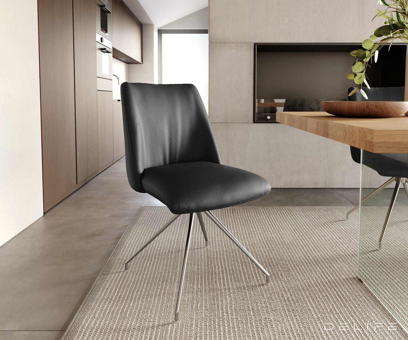 Blagovaonska stolica Elso, Materijal: koža