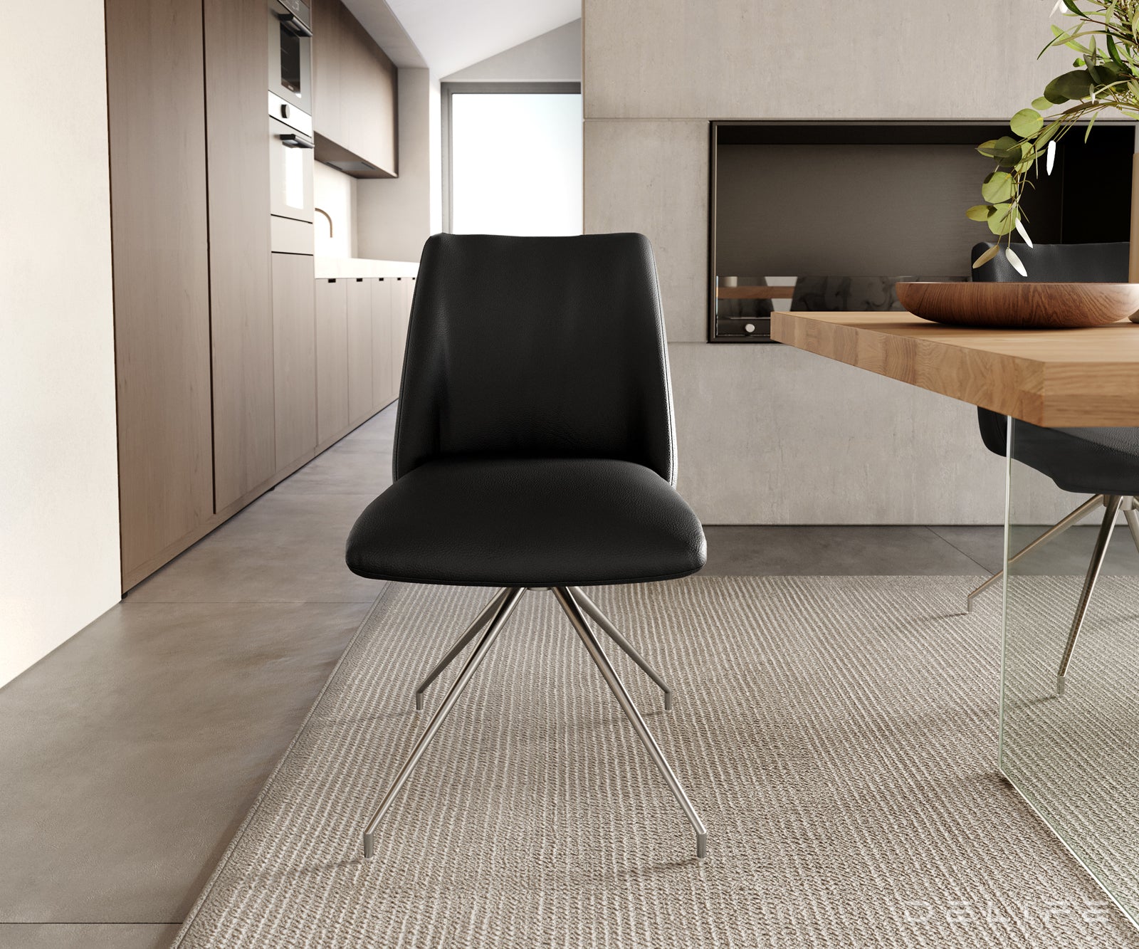 Blagovaonska stolica Elso, Materijal: koža