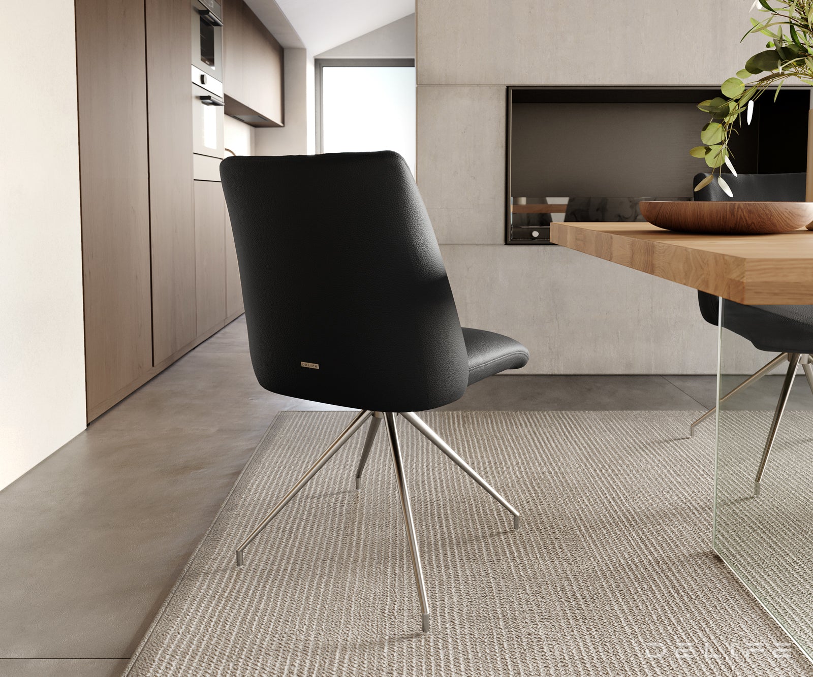 Blagovaonska stolica Elso, Materijal: koža