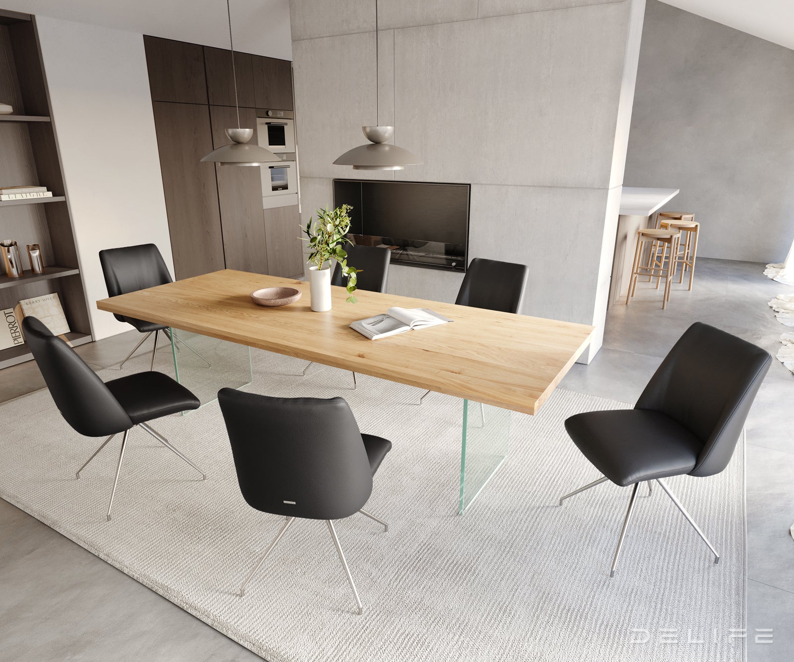 Blagovaonska stolica Elso, Materijal: koža