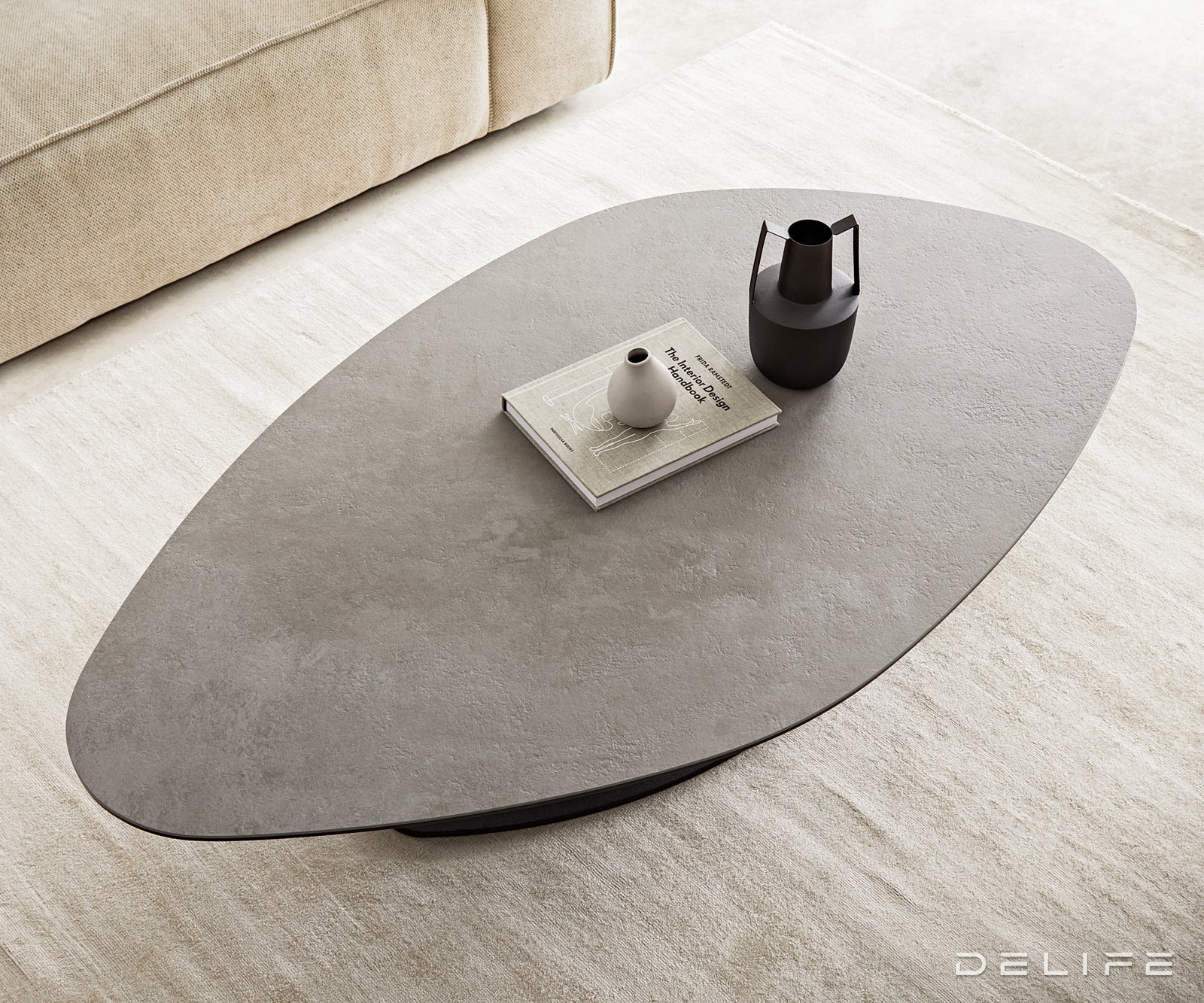 Klub stolić Vibana 140x80cm, Materijal: Keramika Aspetto Concreto