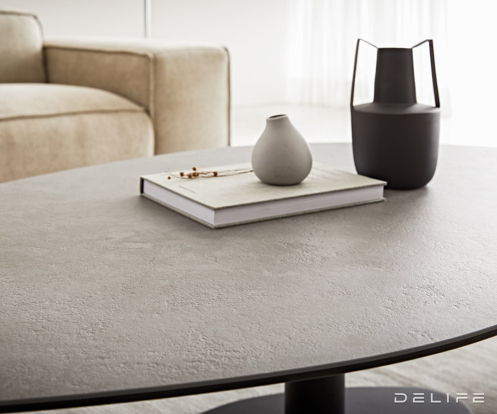 Klub stolić Vibana 140x80cm, Materijal: Keramika Aspetto Concreto