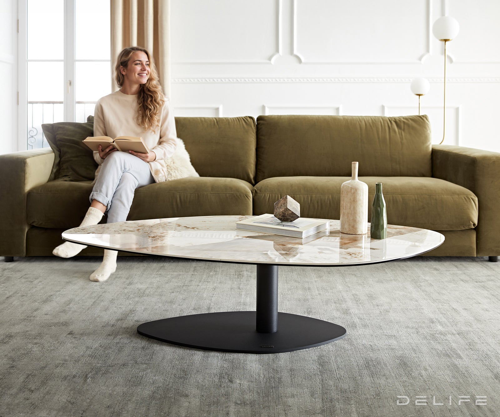 Klub stolić Vibana 140x80cm, Materijal: Keramika