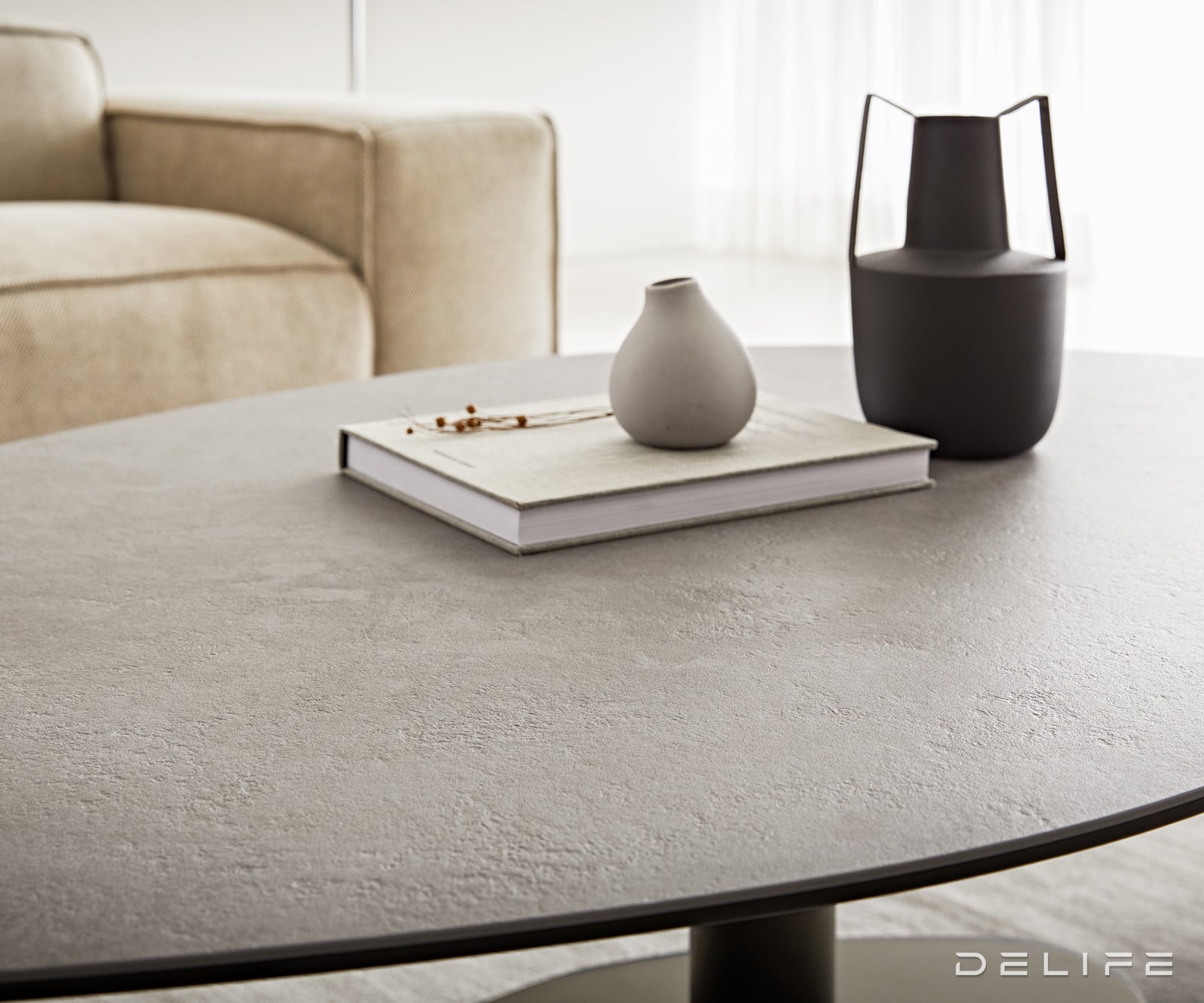 Klub stolić Vibana 140x80cm, Materijal: Keramika Aspetto Concreto