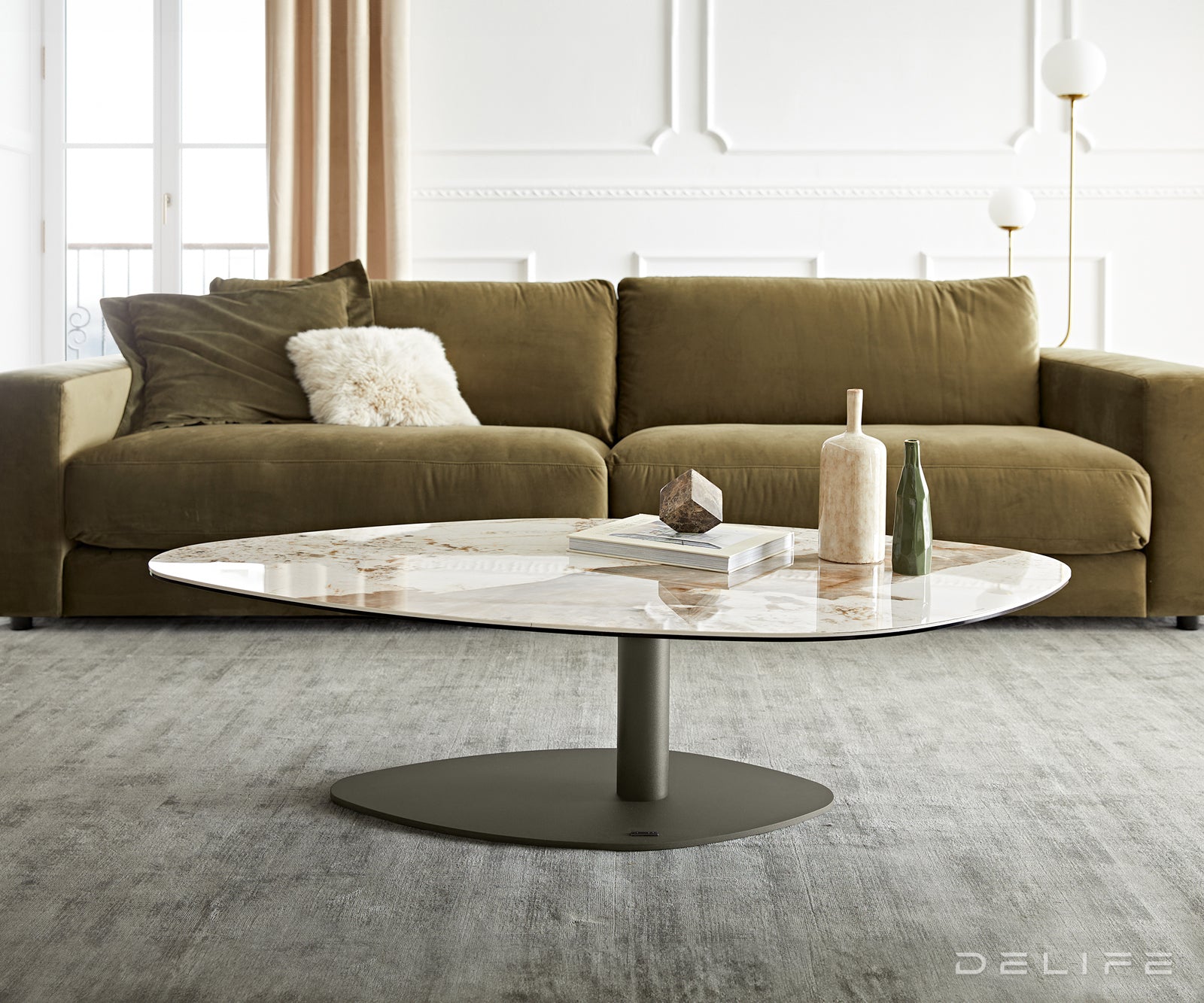 Klub stolić Vibana 140x80cm, Materijal: Keramika