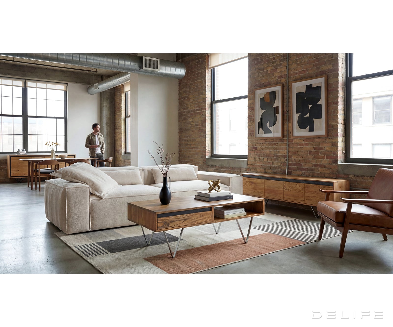 Klub stolić Stonegrace 115x60cm, Materijal: Bagrem