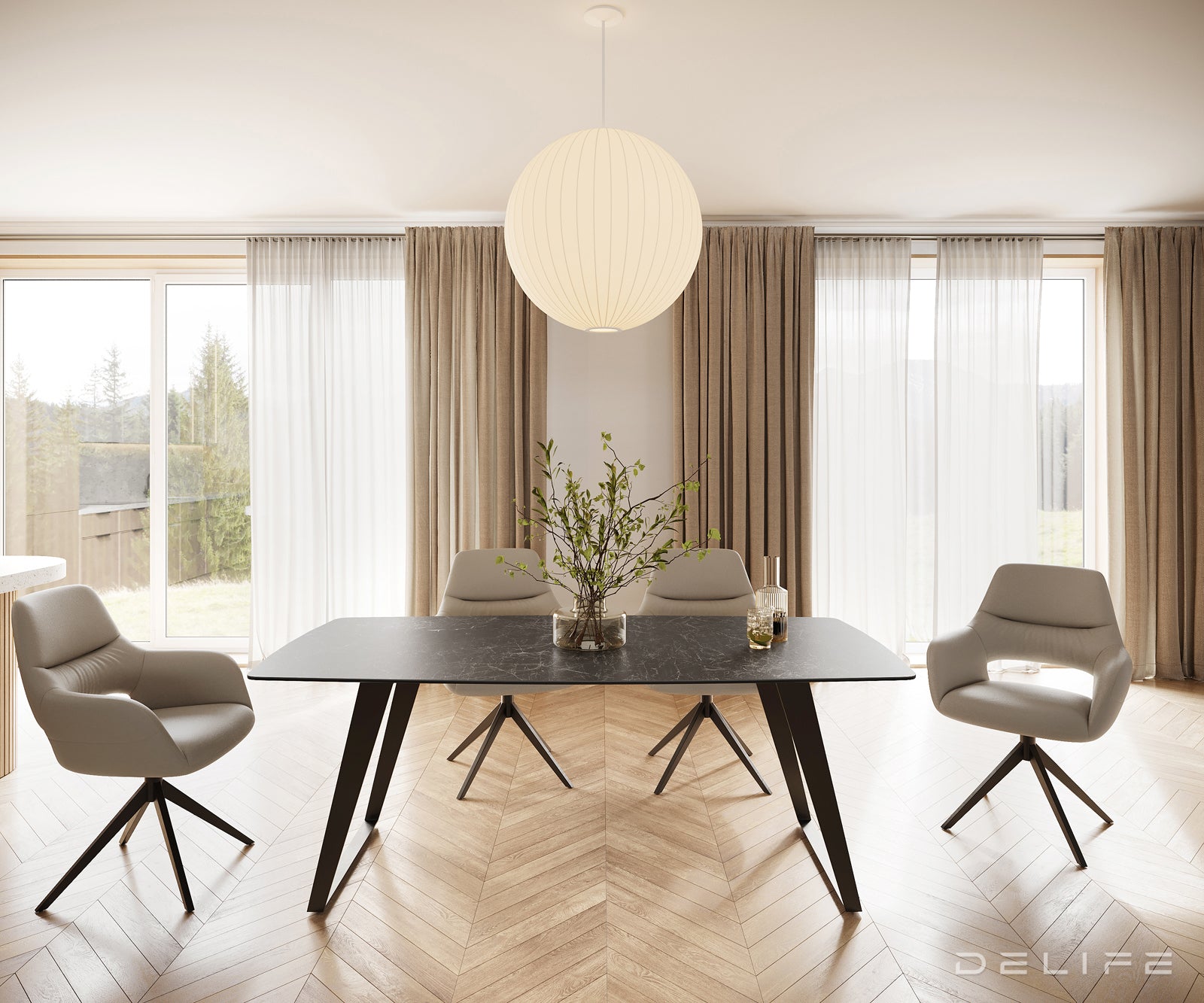 Blagovaonski stol Bootsform 200x100cm, Materijal: Keramika