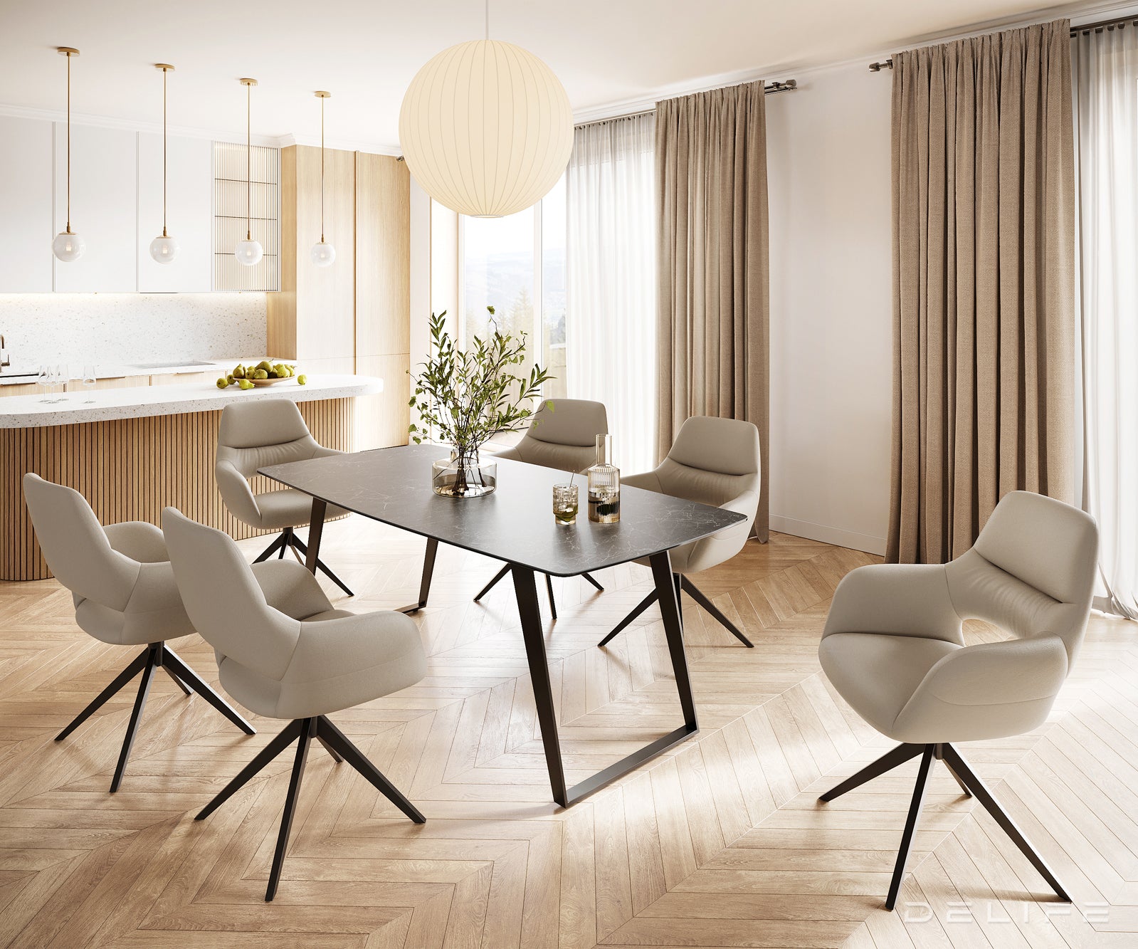 Blagovaonski stol Bootsform 200x100cm, Materijal: Keramika