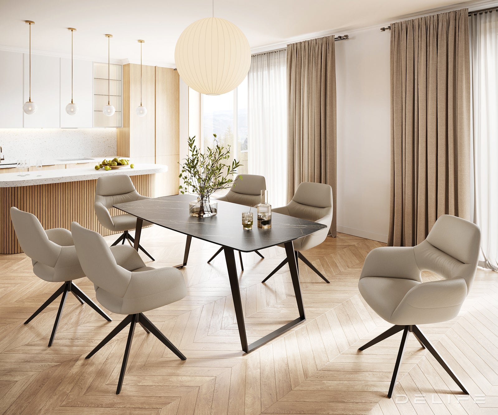 Blagovaonski stol Bootsform 200x100cm, Materijal: Keramika