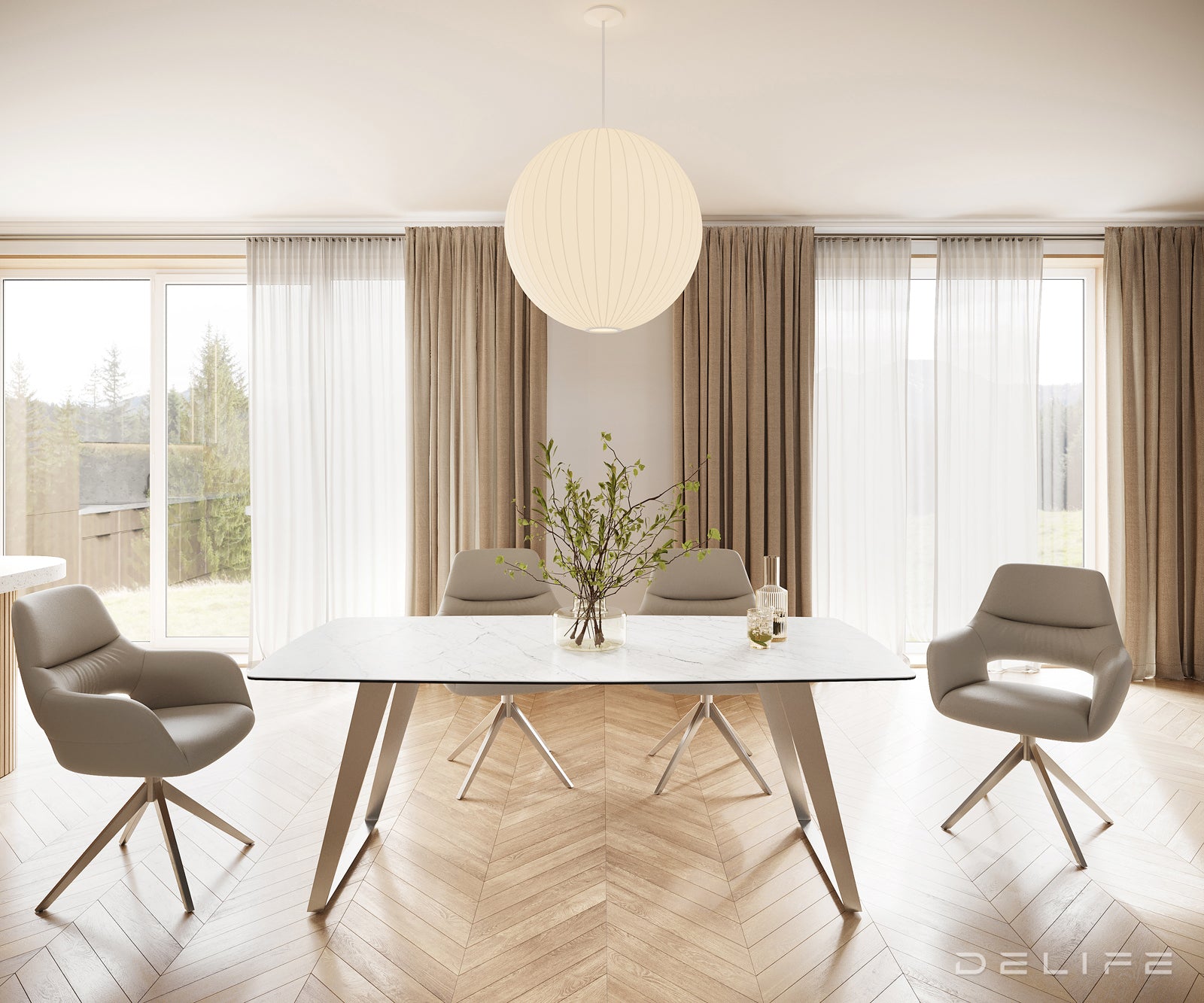 Blagovaonski stol Bootsform 200x100cm, Materijal: Keramika