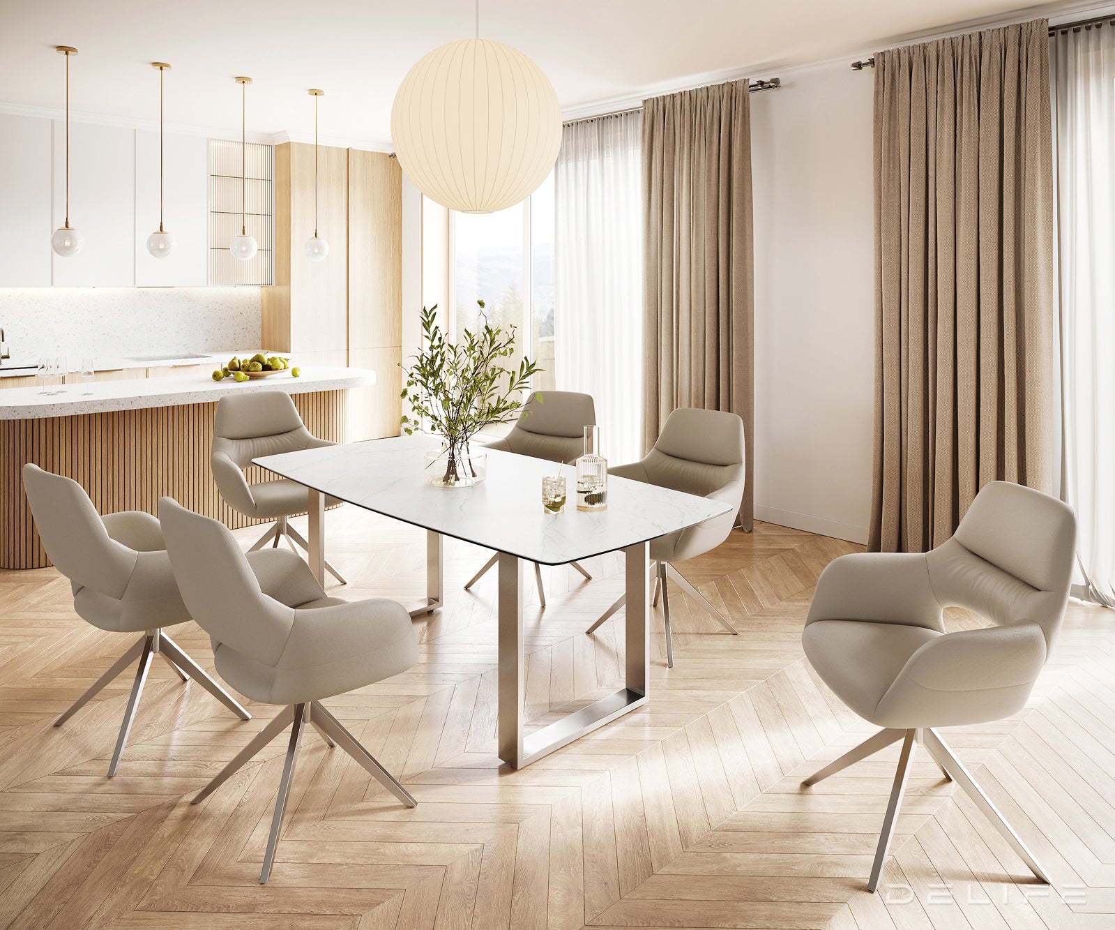 Blagovaonski stol Bootsform 200x100cm, Materijal: Keramika