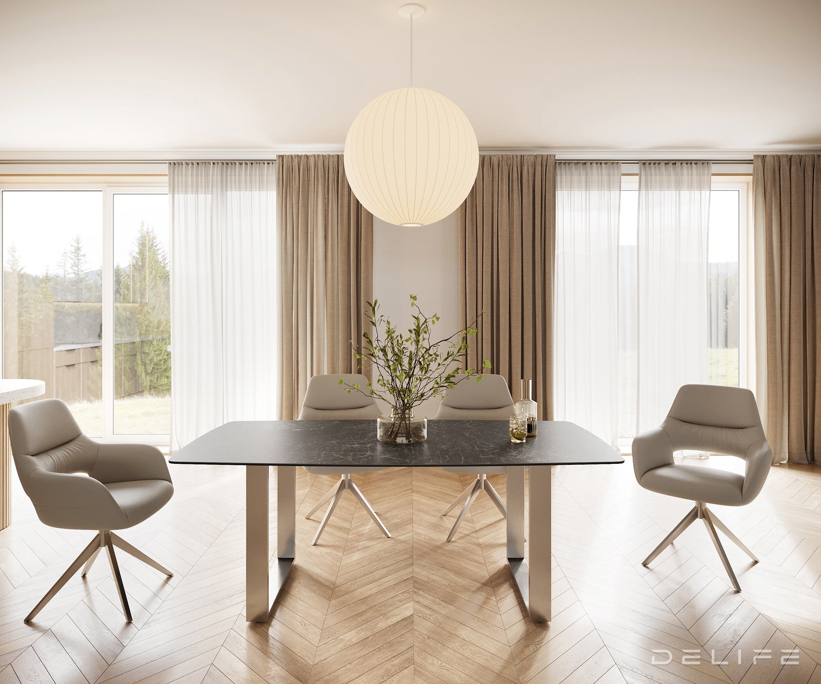 Blagovaonski stol Bootsform 200x100cm, Materijal: Keramika